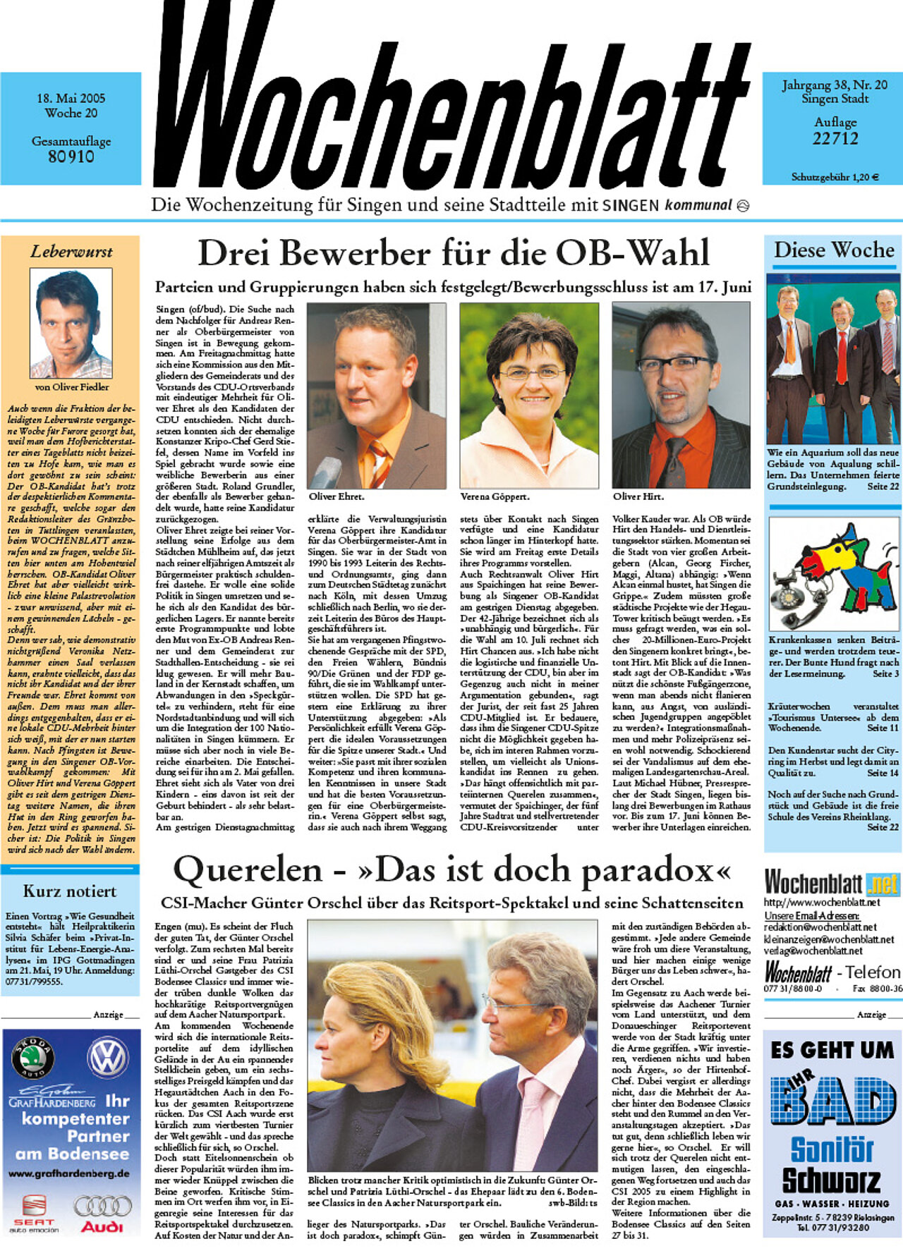 Ausgabe 20 vom 18. Mai 2005