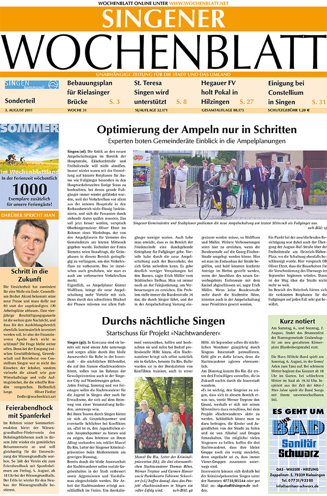 Ausgabe 31 vom 03. August 2011