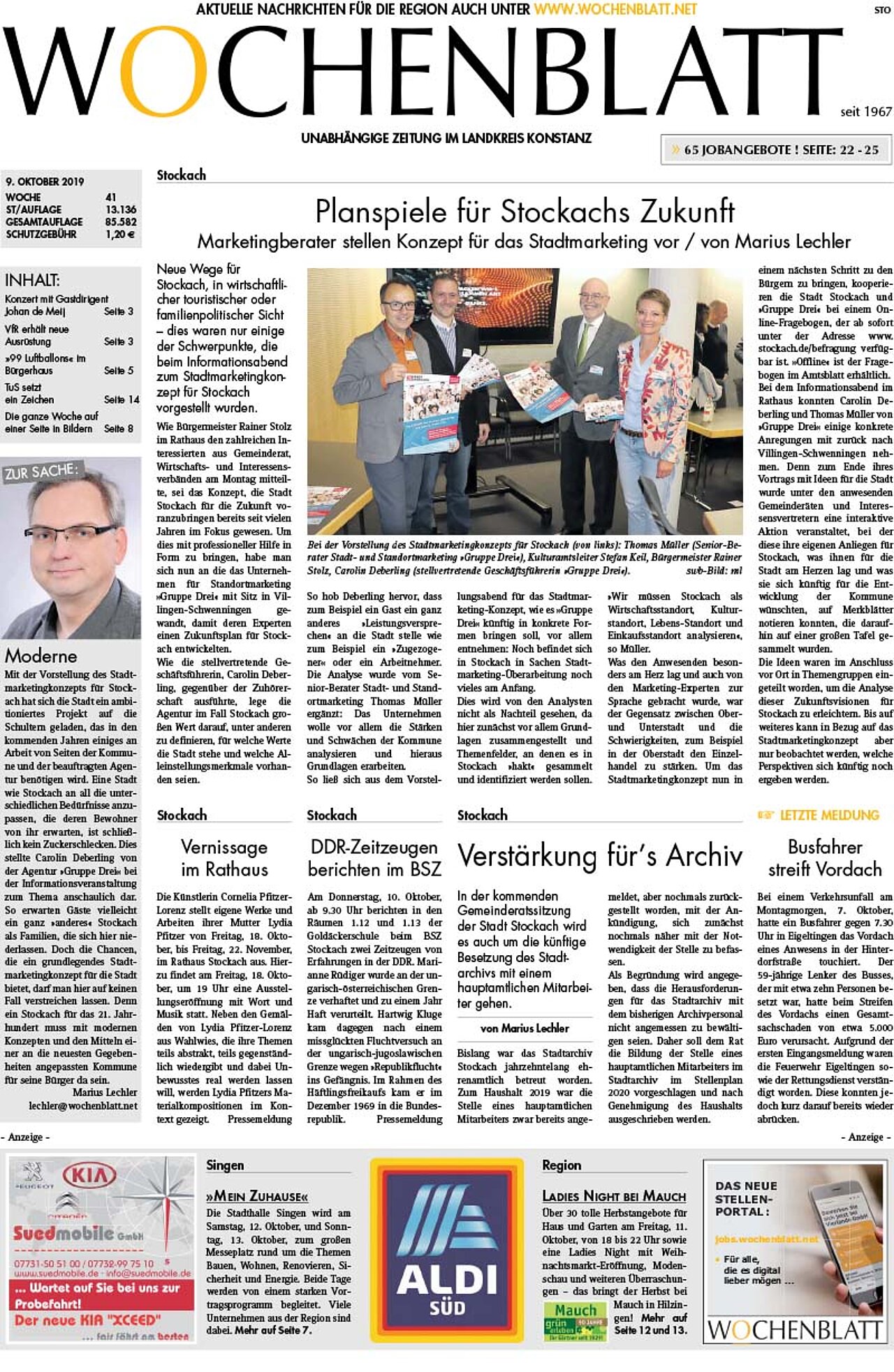 Ausgabe 41 vom 09. Oktober 2019