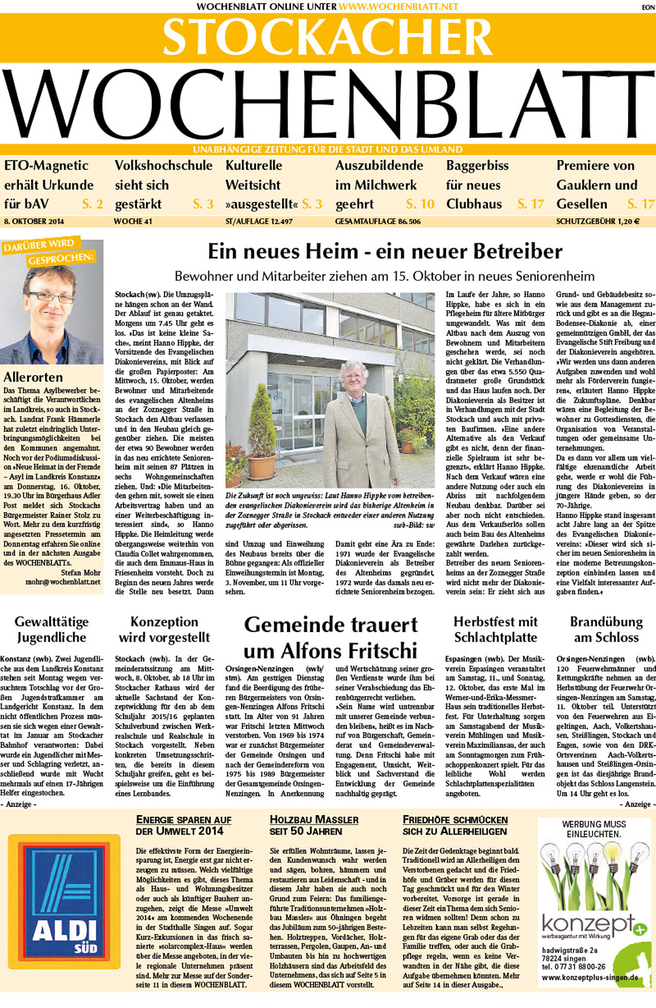 Ausgabe 41 vom 08. Oktober 2014