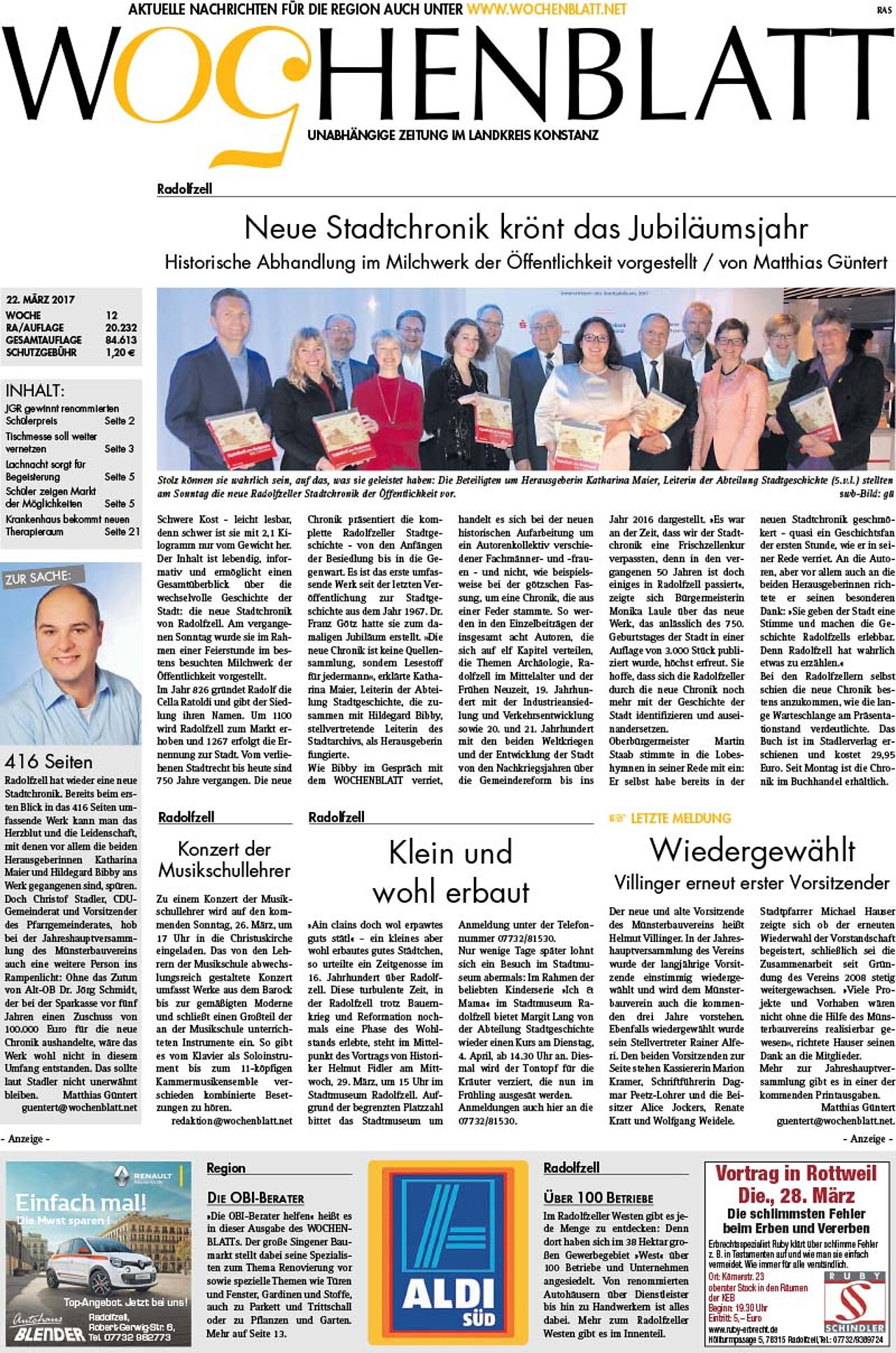 Ausgabe 12 vom 22. März 2017
