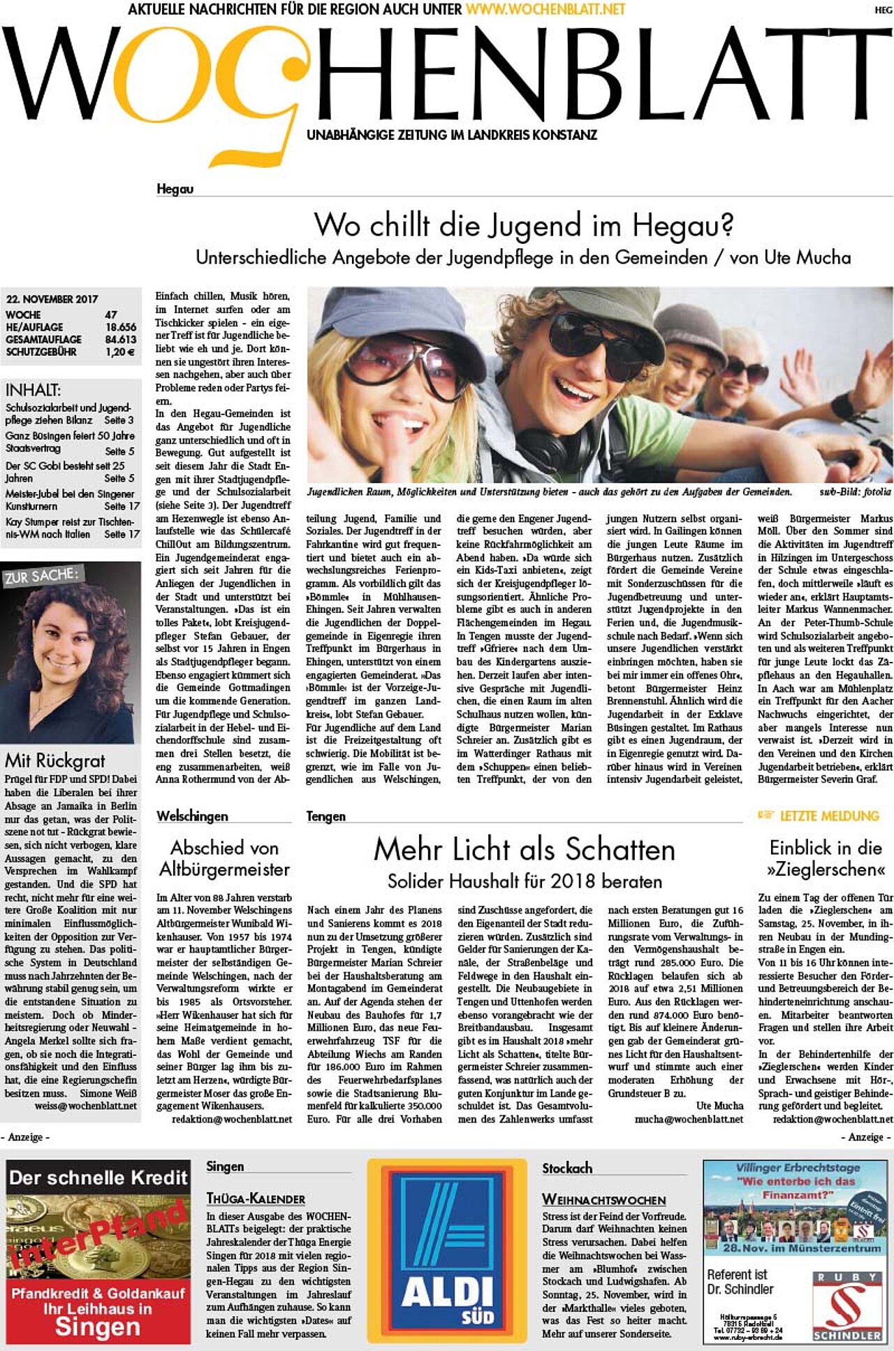 Ausgabe 47 vom 22. November 2017