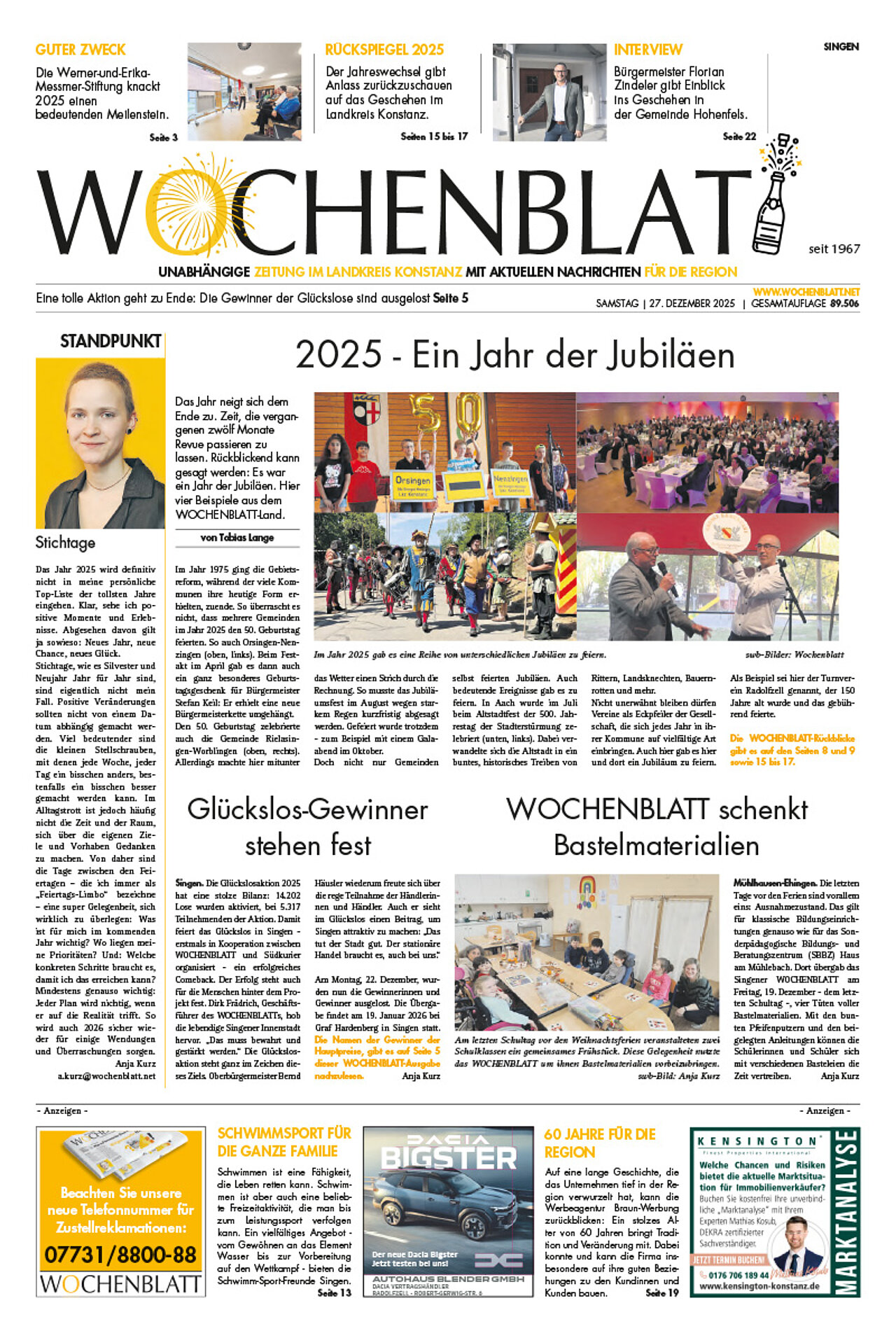 Ausgabe 52 vom 20. Dezember 2025