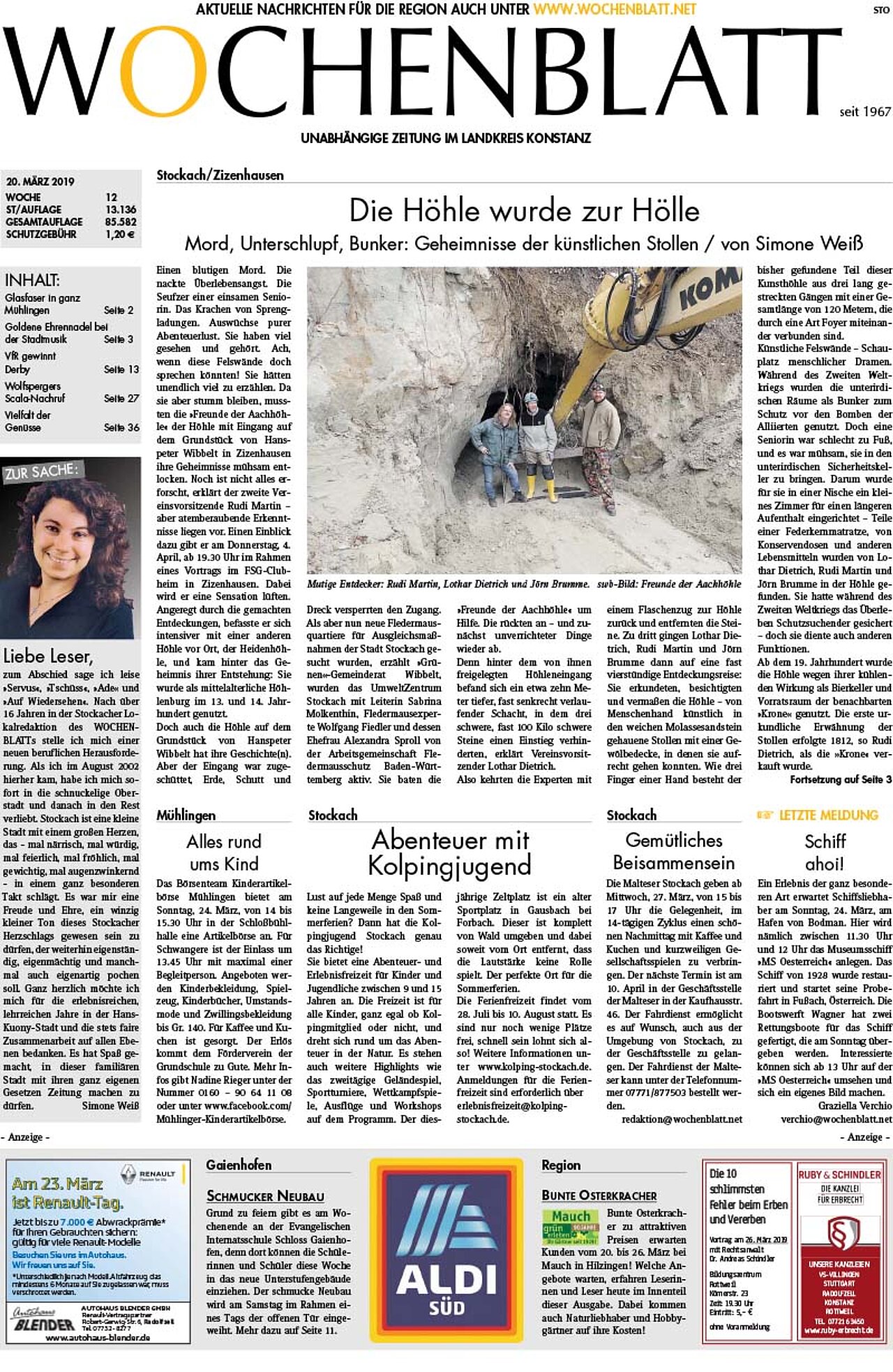 Ausgabe 12 vom 20. März 2019
