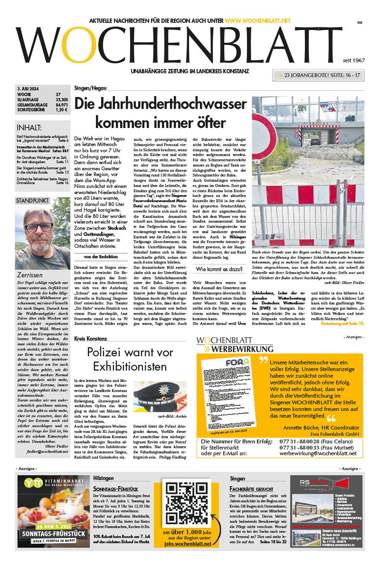 Ausgabe 27 vom 03. Juli 2024