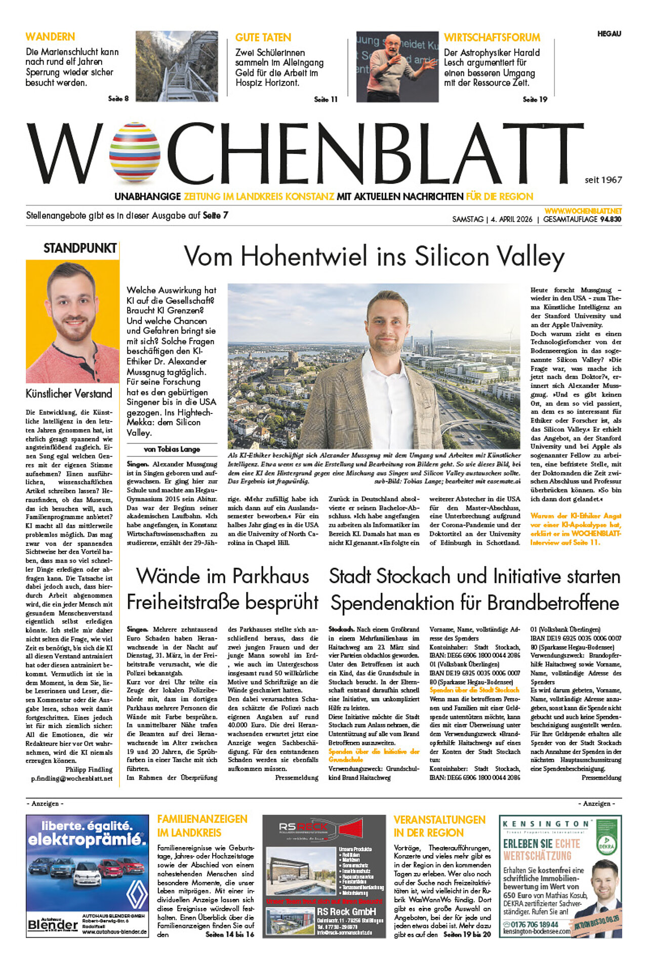 Ausgabe 14 vom 4. April 2026