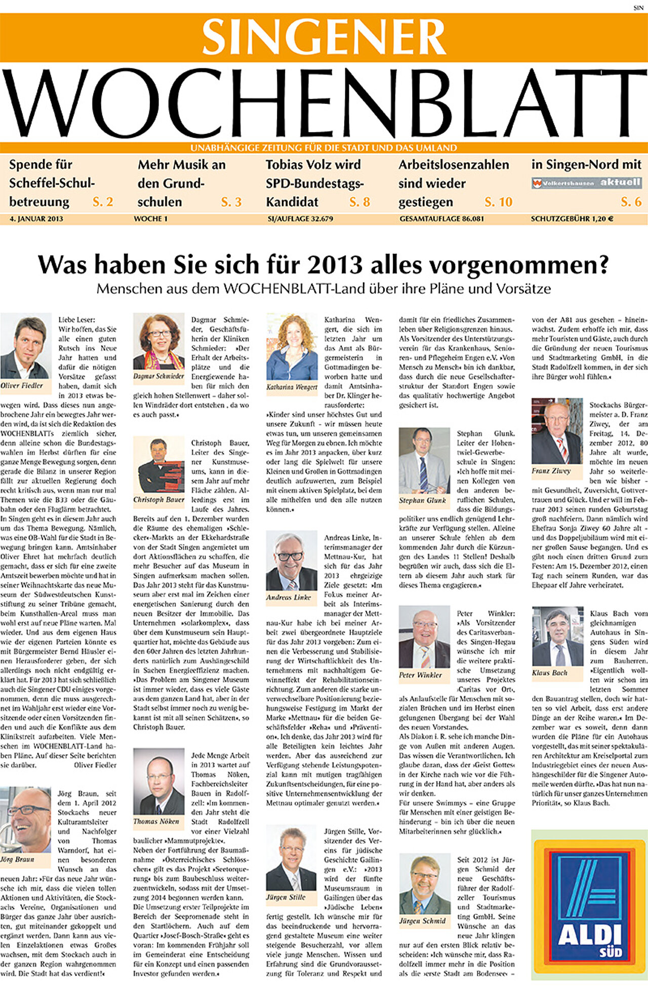 Ausgabe 01 vom 04. Januar 2013