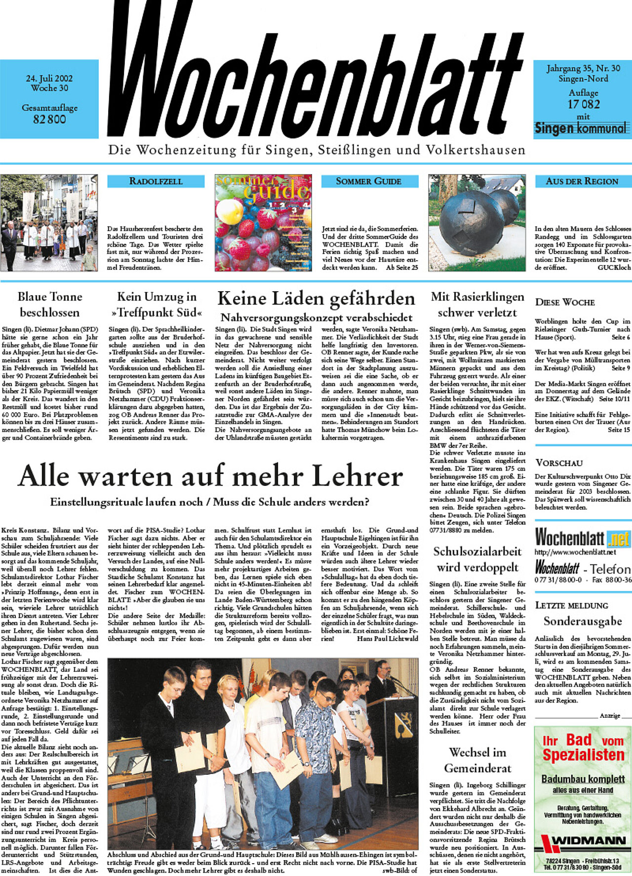 Ausgabe 30 vom 24. Juli 2002