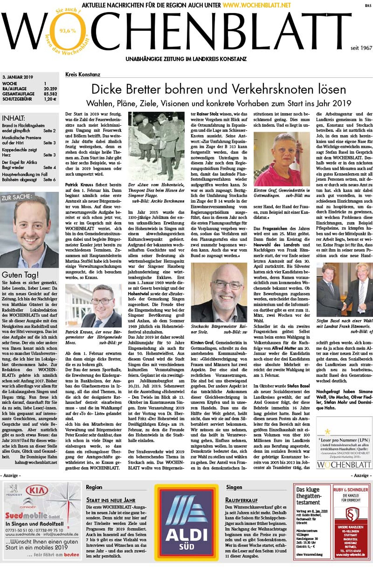 Ausgabe 01 vom 03. Januar 2019