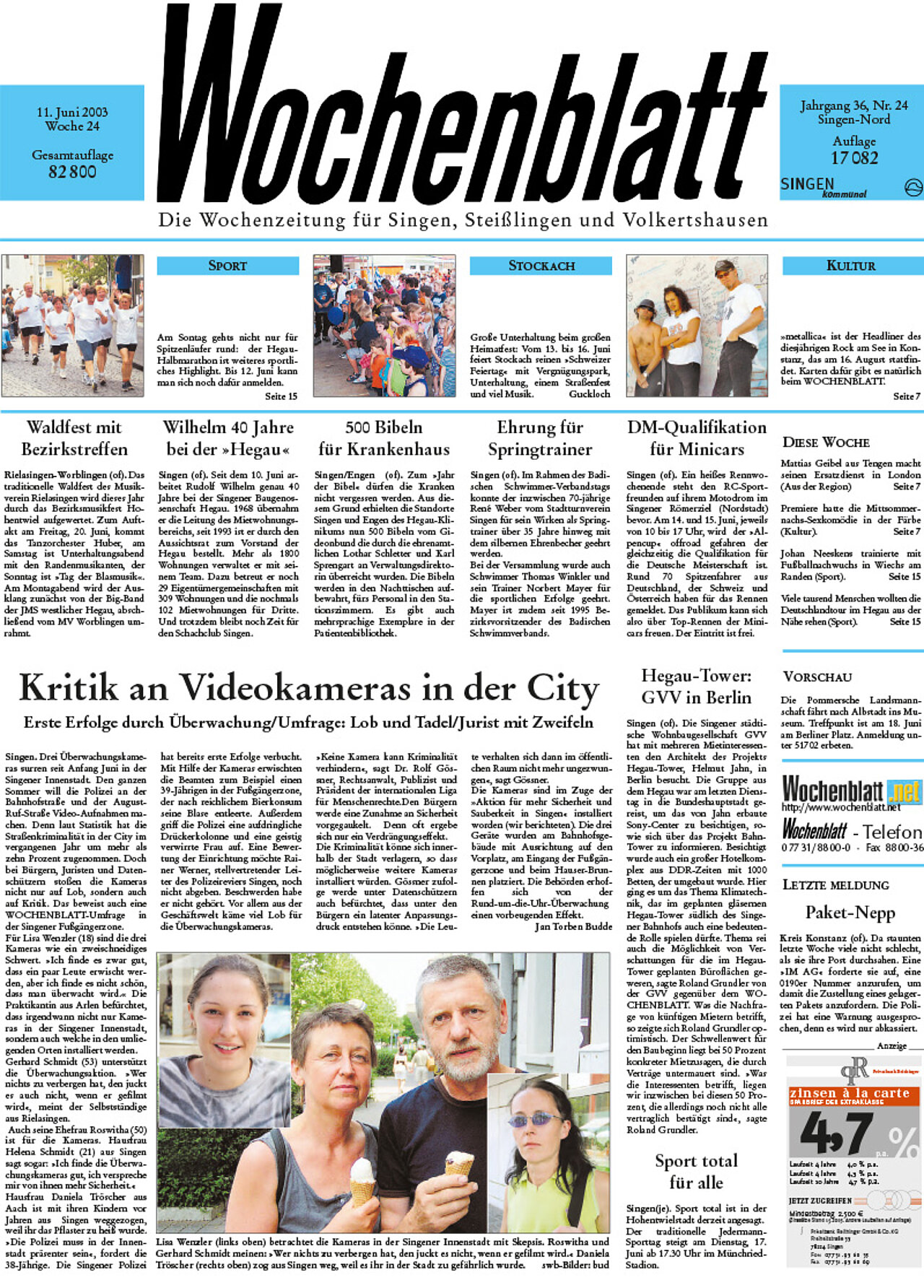 Ausgabe 24 vom 11. Juni 2003