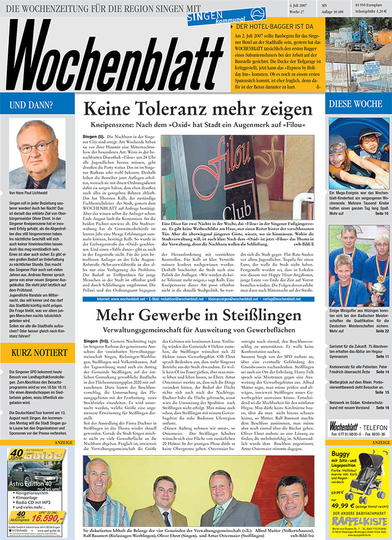 Ausgabe 27 vom 04. Juli 2007