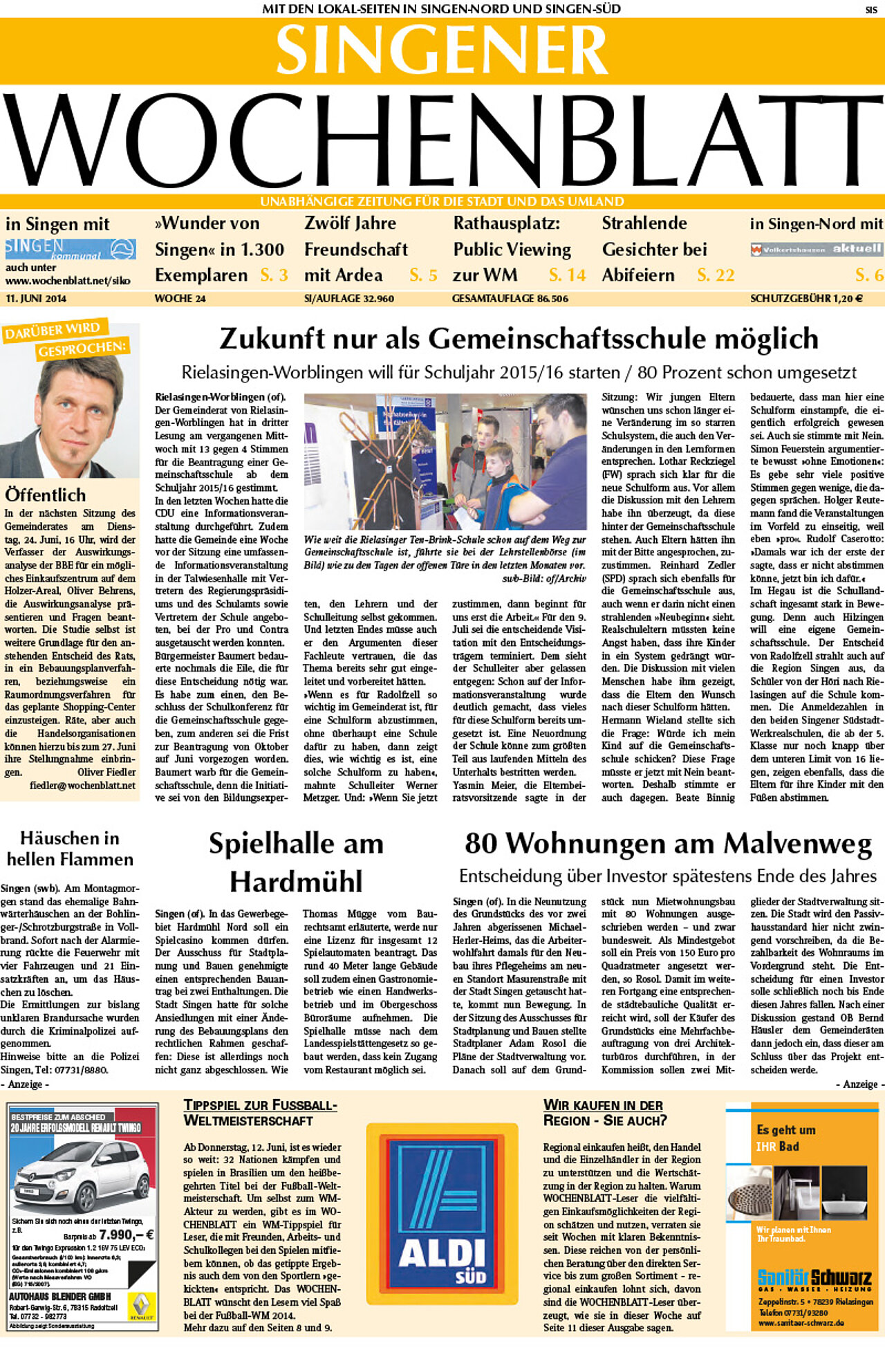 Ausgabe 24 vom 11. Juni 2014