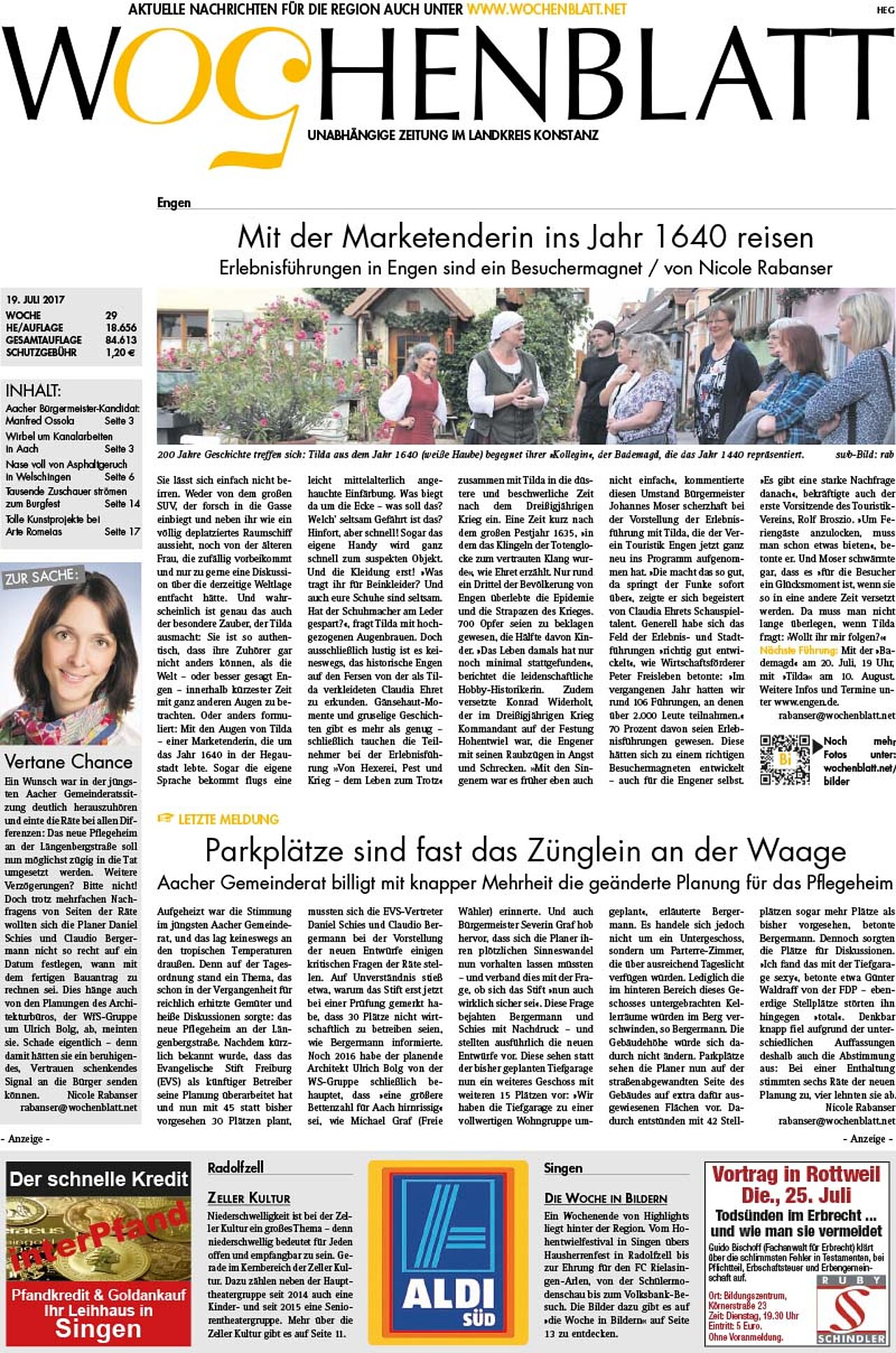 Ausgabe 29 vom 19. Juli 2017