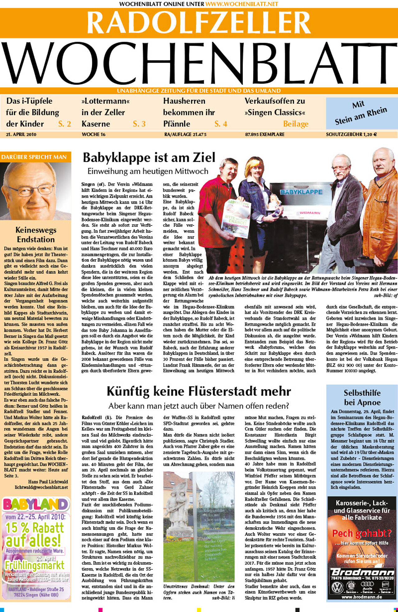 Ausgabe 16 vom 21. April 2010