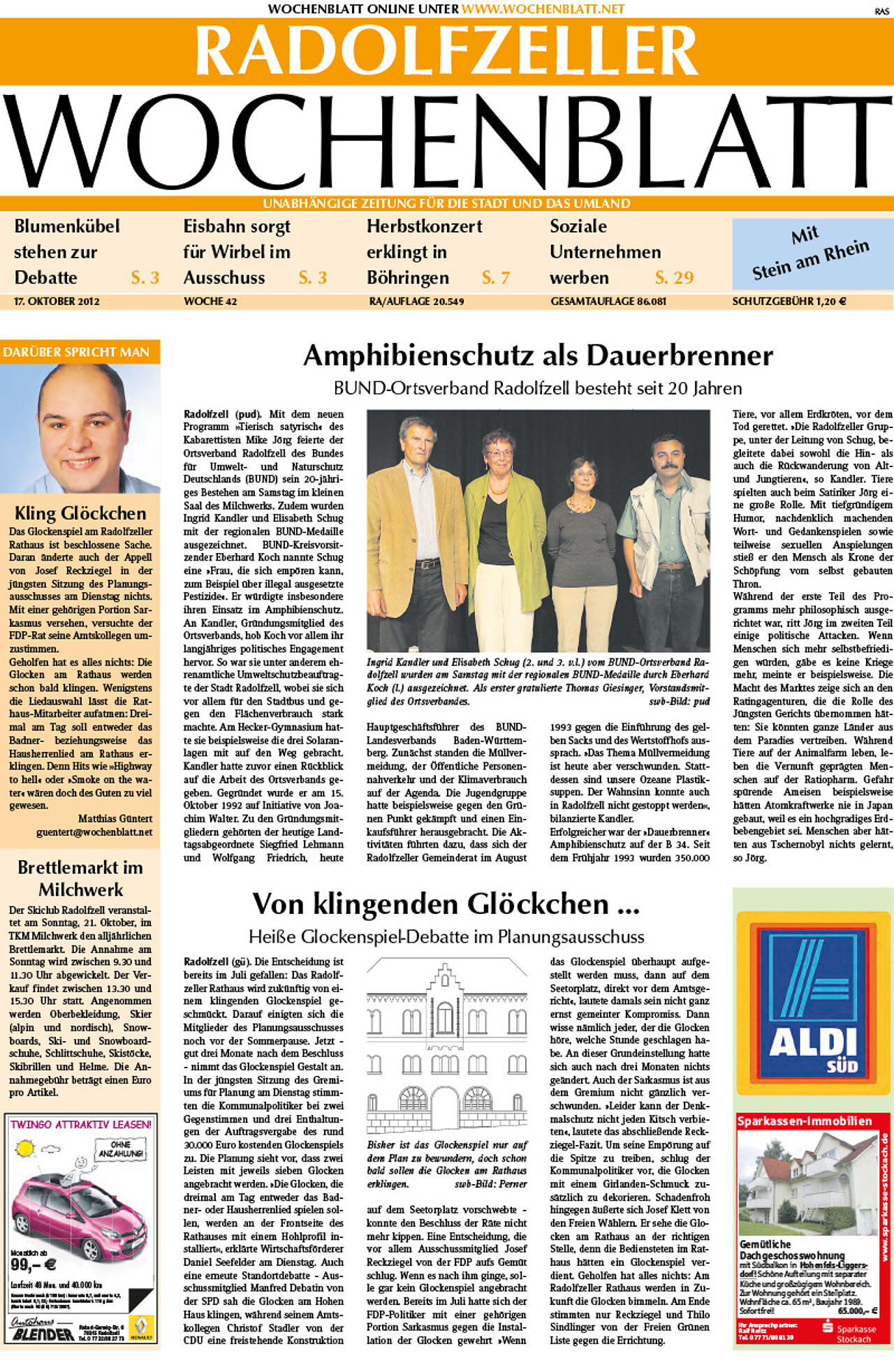 Ausgabe 42 vom 17. Oktober 2012