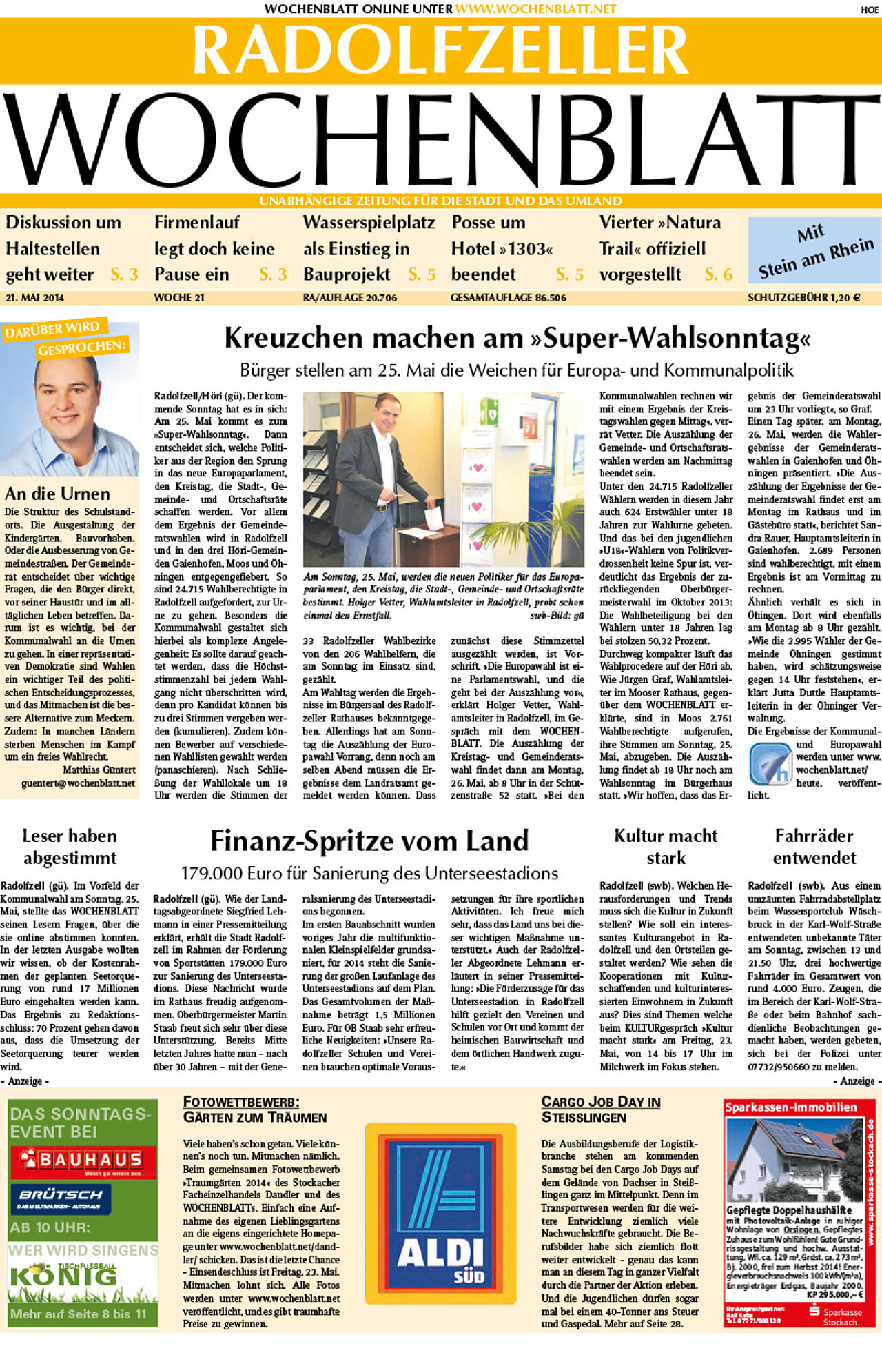 Ausgabe 21 vom 21. Mai 2014