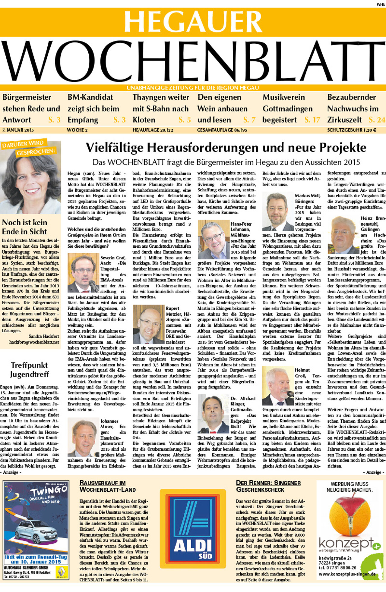 Ausgabe 02 vom 07. Januar 2015