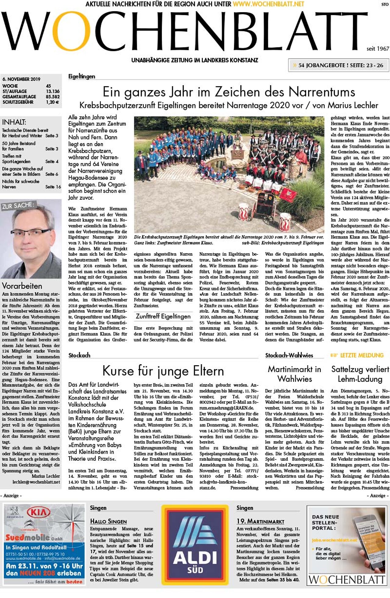 Ausgabe 45 vom 06. November 2019