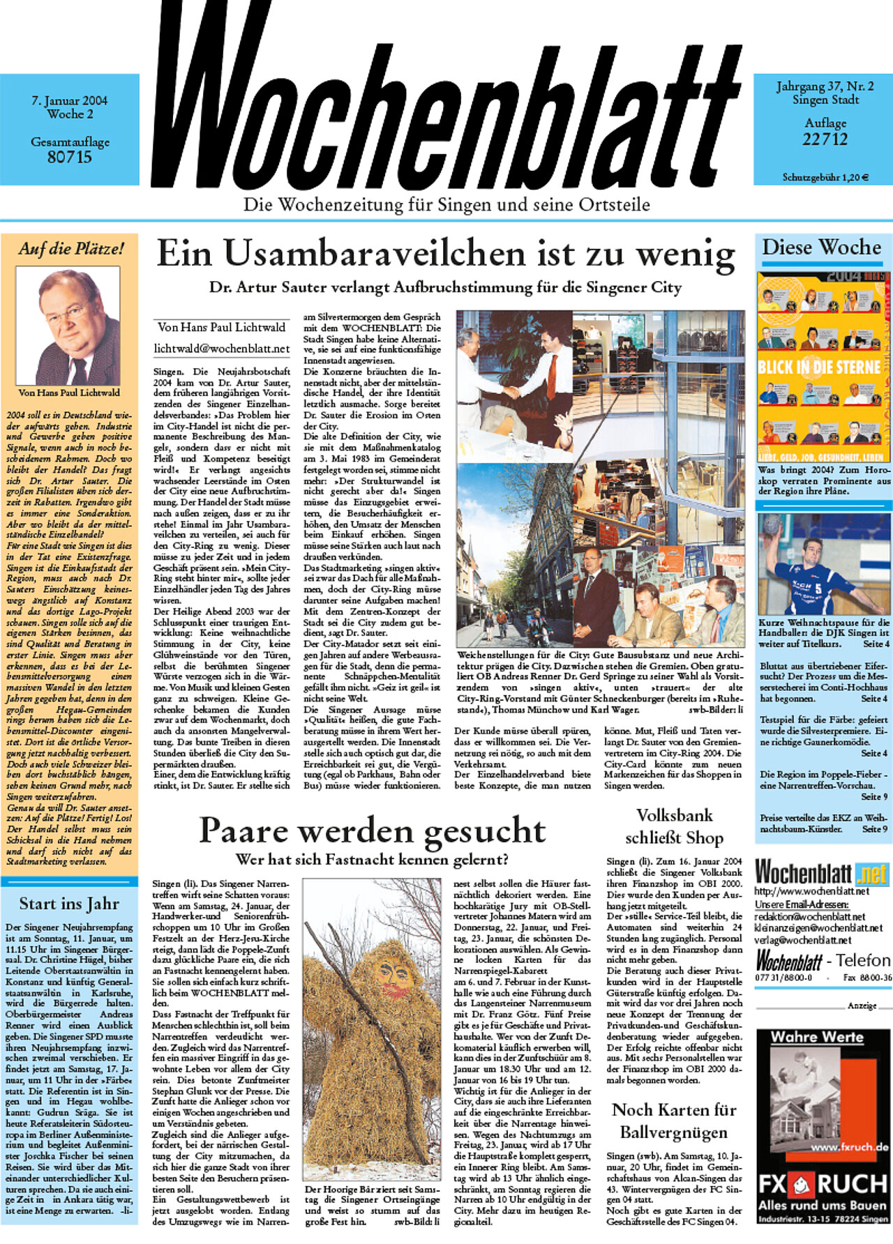 Ausgabe 02 vom 07. Januar 2004