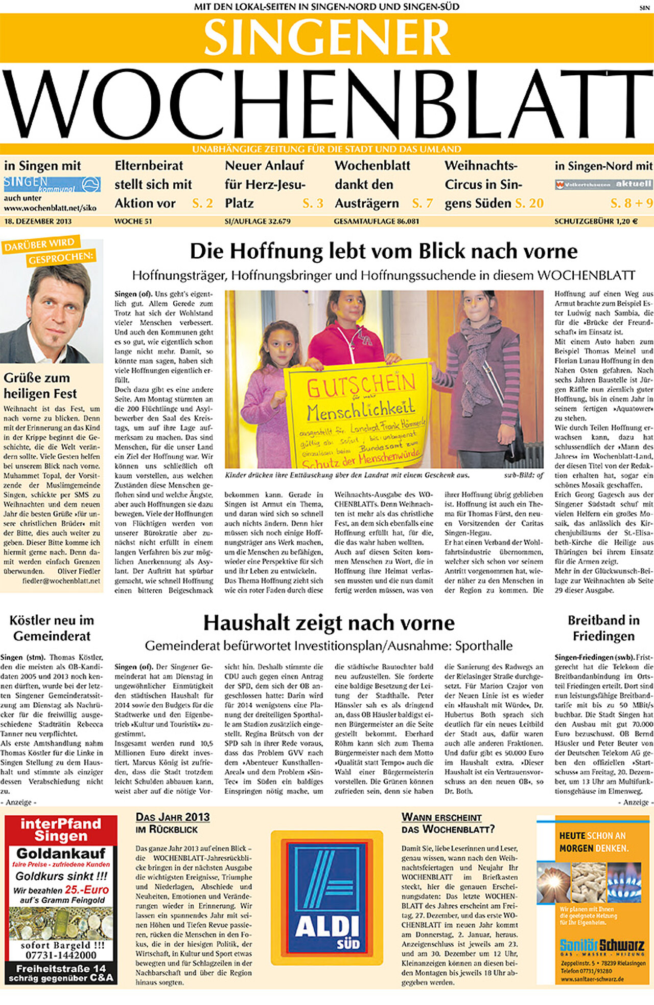 Ausgabe 51 vom 18. Dezember 2013