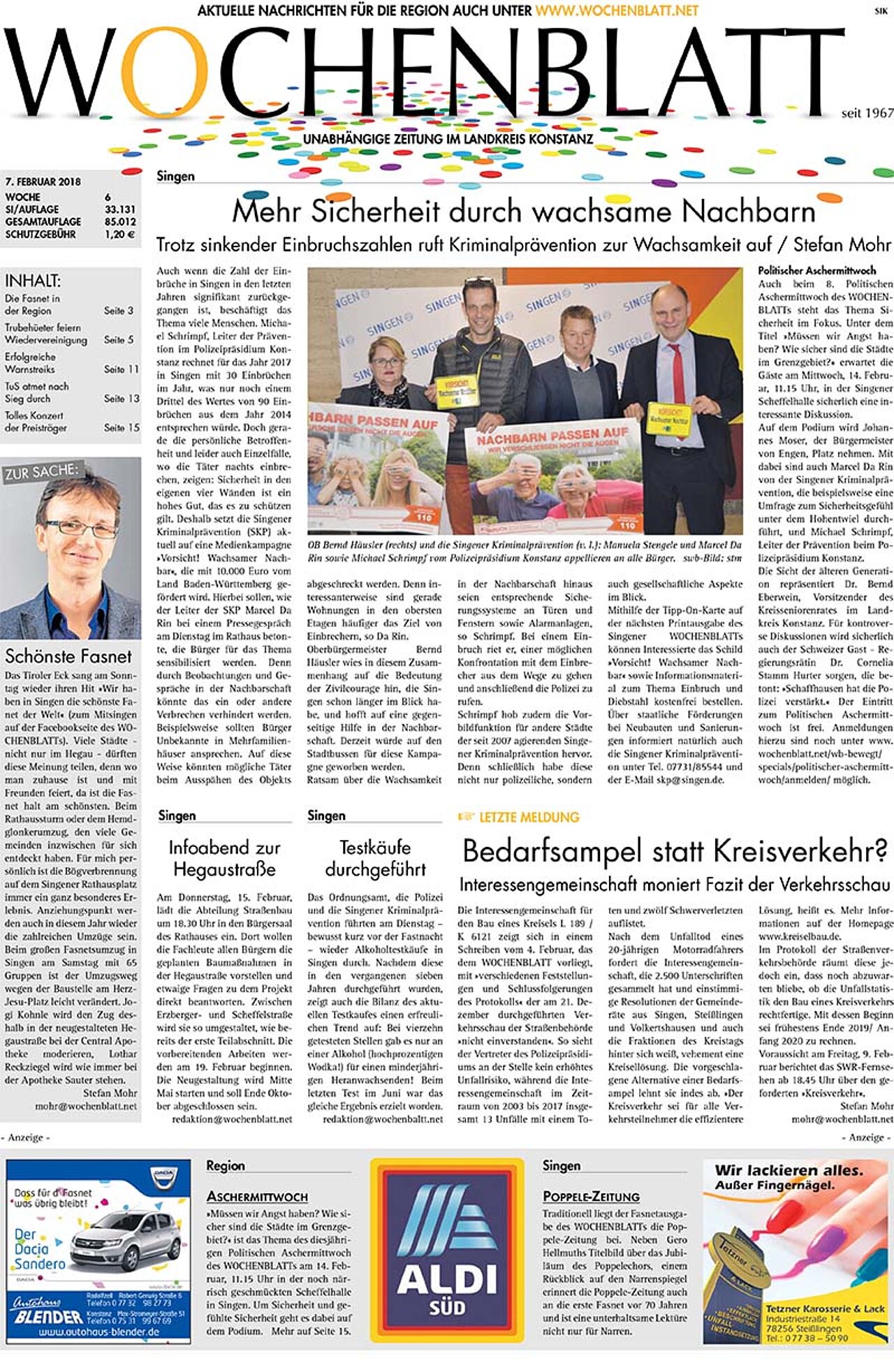 Ausgabe 06 vom 07. Februar 2018