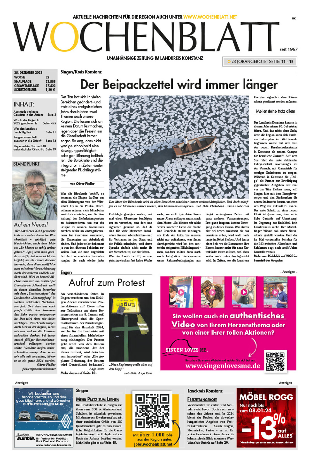 Ausgabe 52 vom 28. Dezember 2023