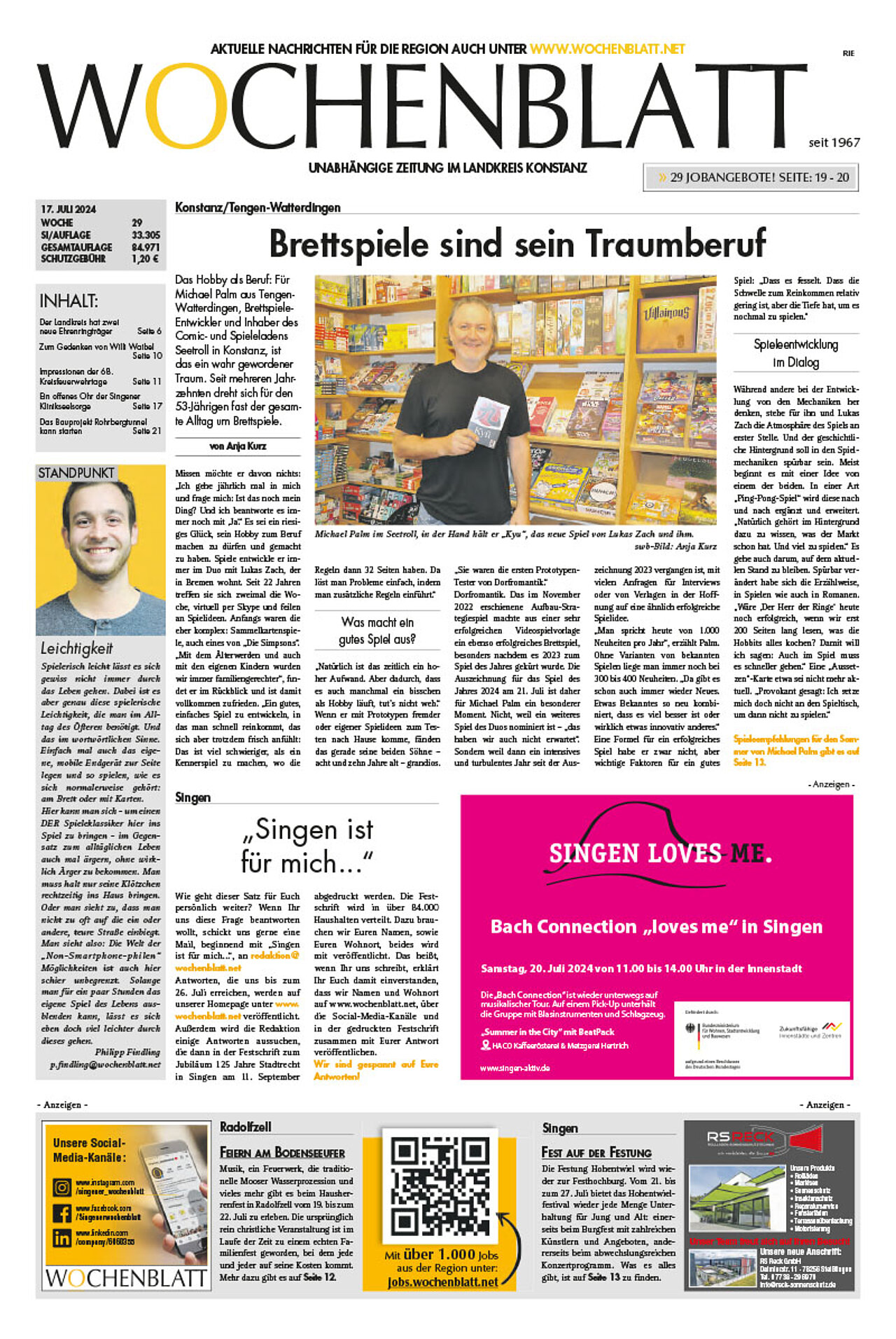 Ausgabe 29 vom 17. Juli 2024