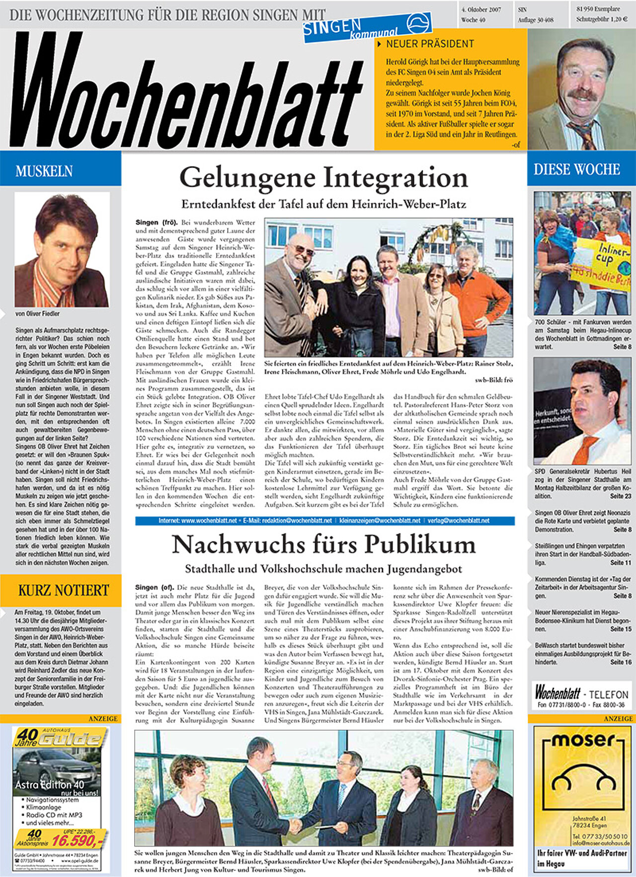 Ausgabe 40 vom 04. Oktober 2007