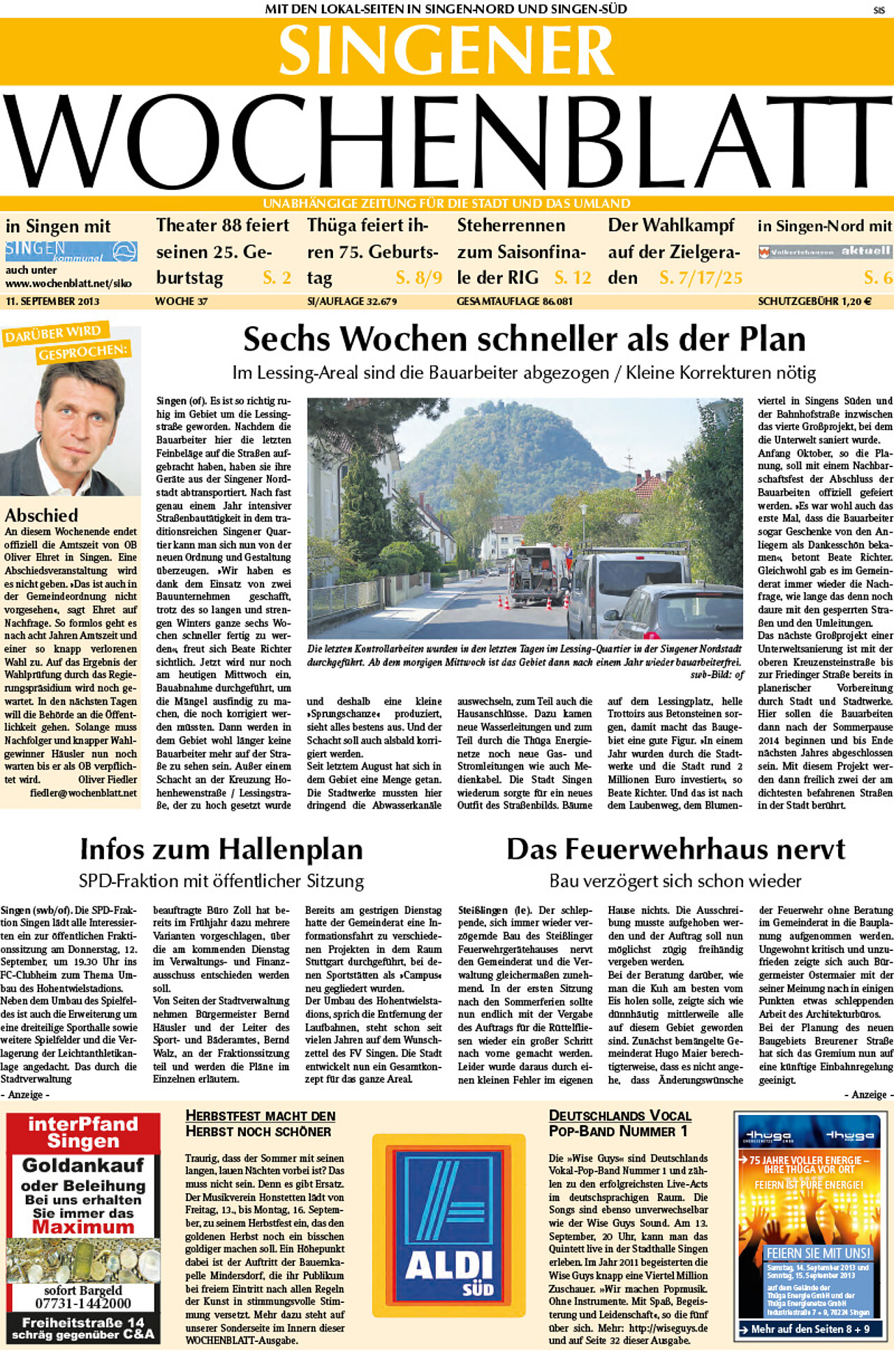 Ausgabe 37 vom 11. September 2013