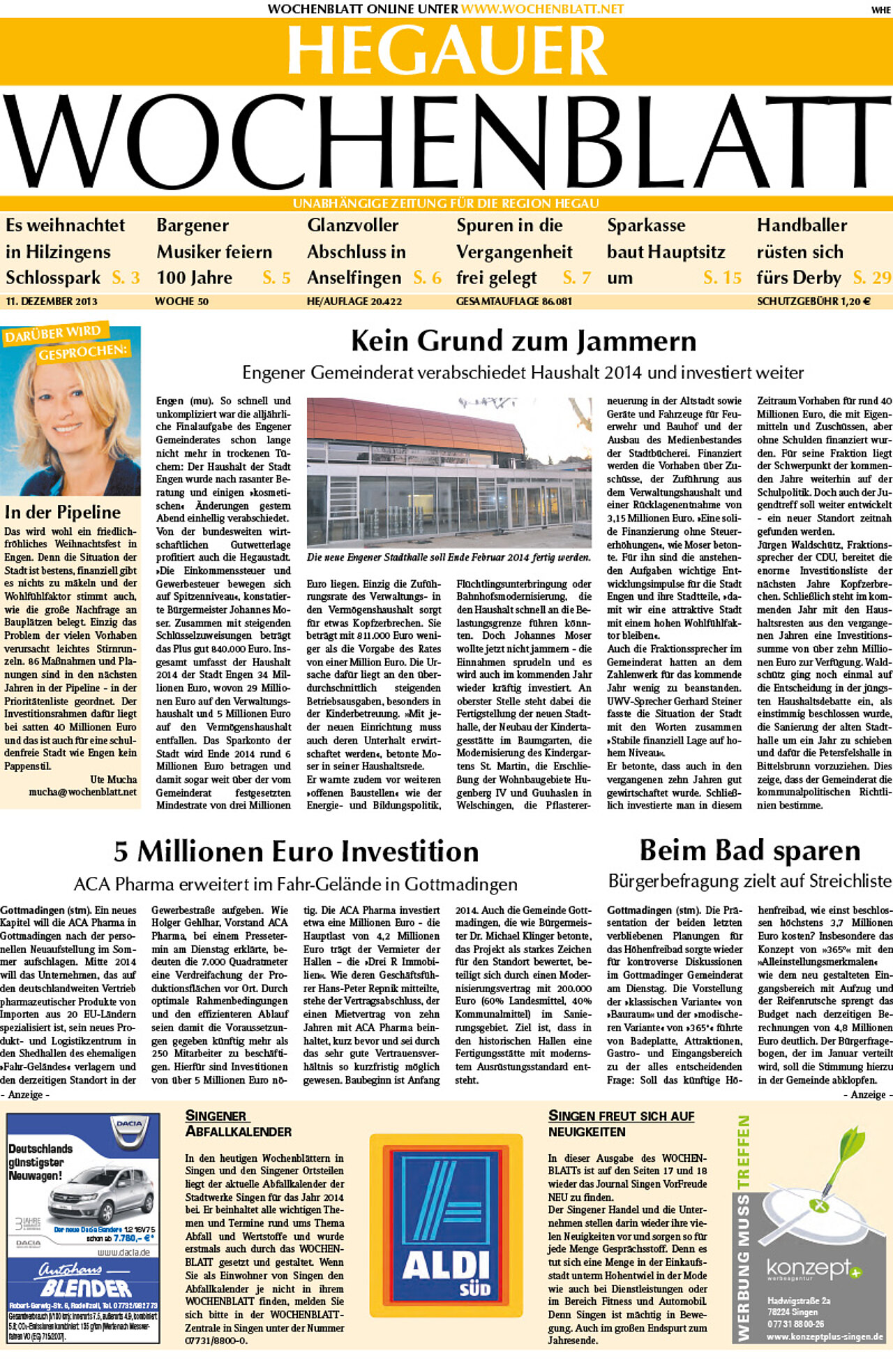 Ausgabe 50 vom 11. Dezember 2013