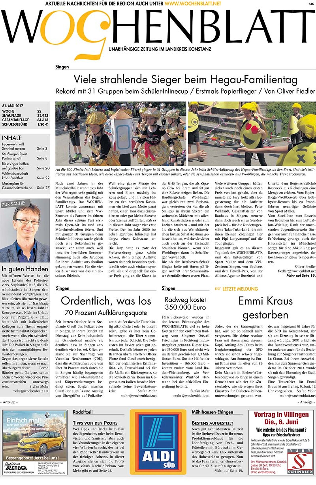 Ausgabe 22 vom 31. Mai 2017