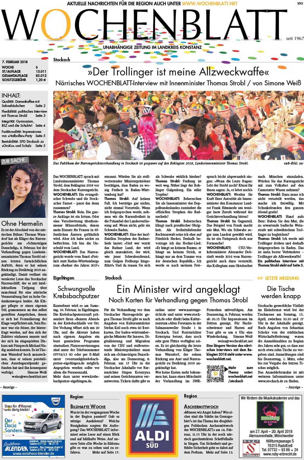 Ausgabe 06 vom 07. Februar 2018