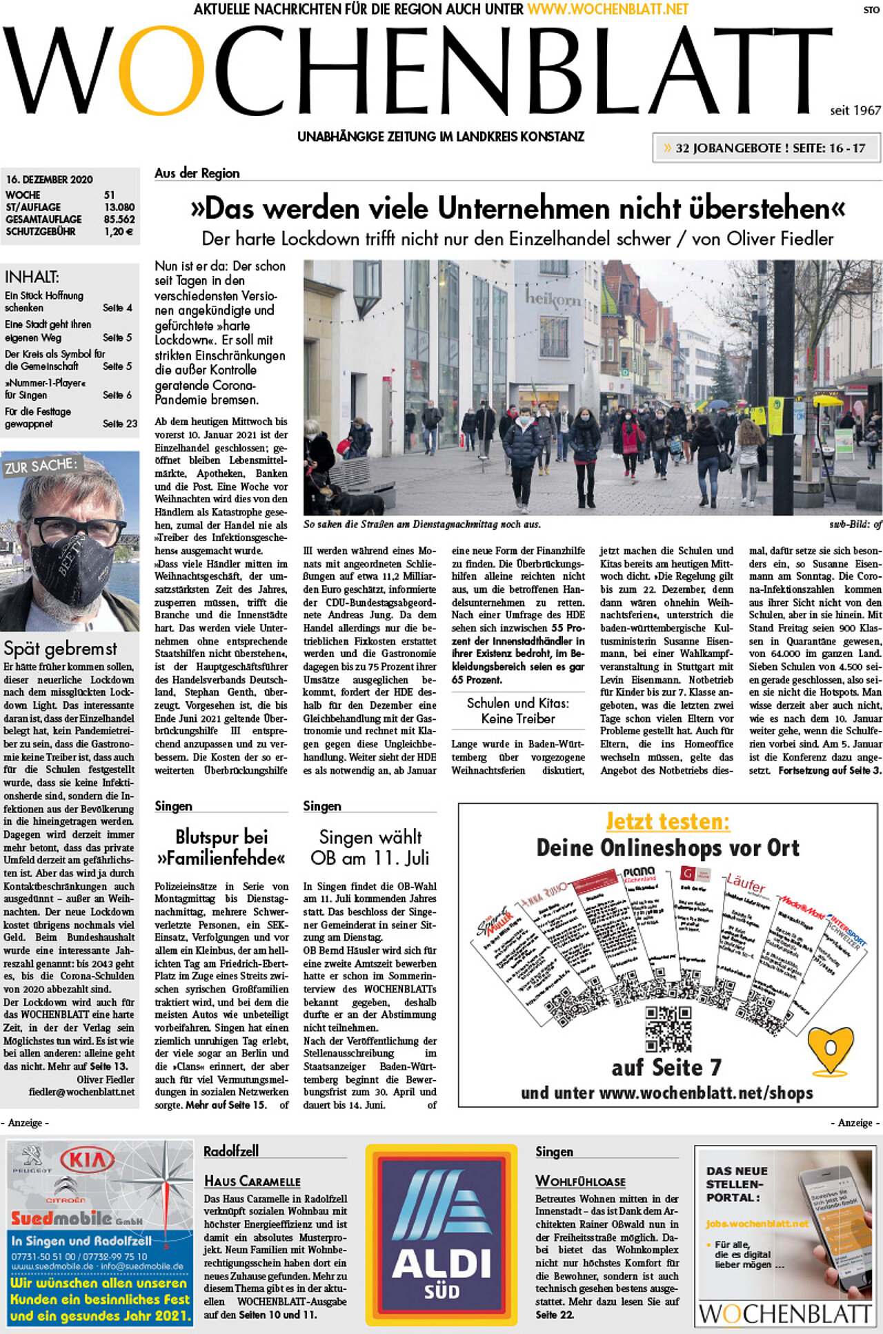 Ausgabe 51 vom 16. Dezember 2020
