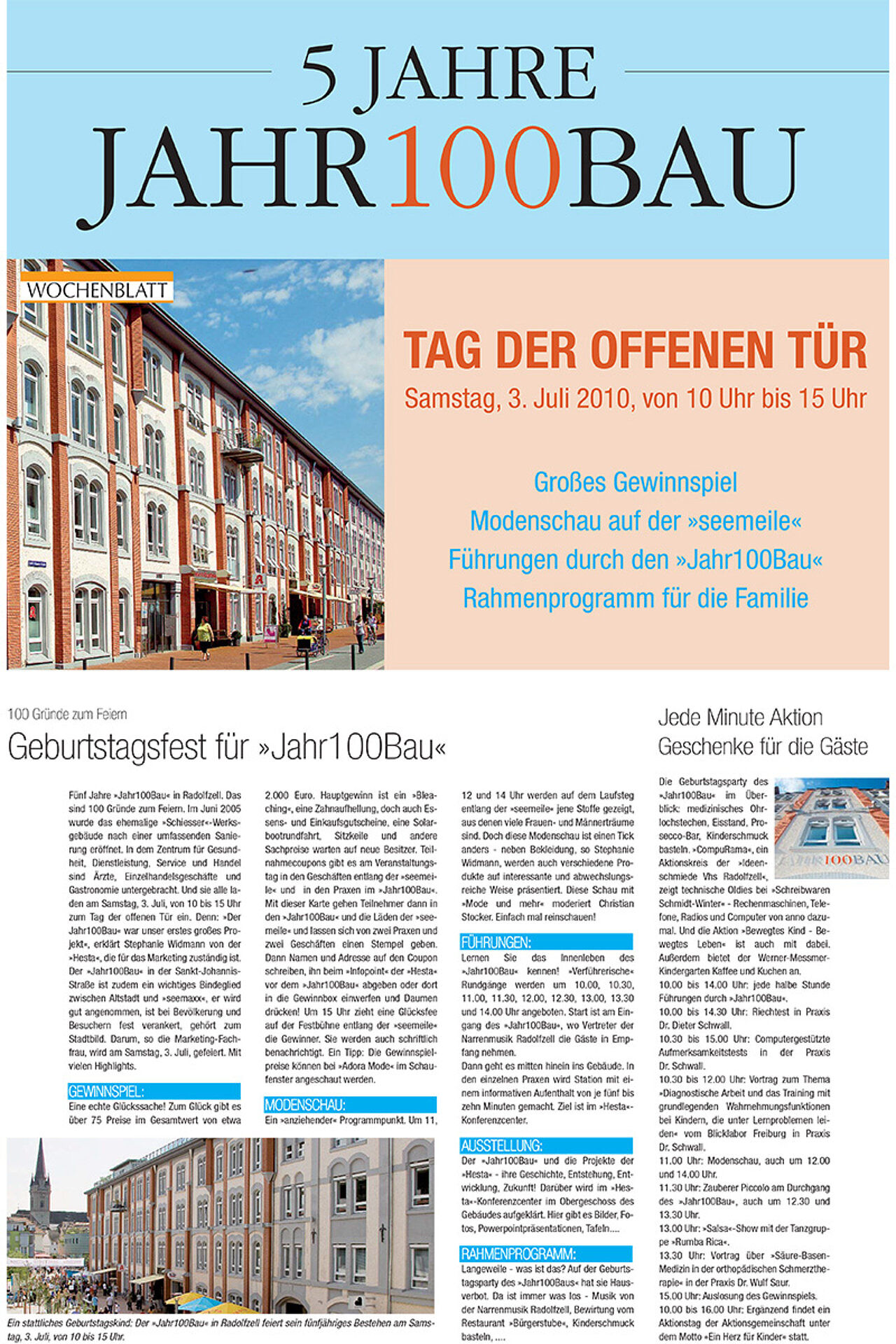Sonderbeilage vom 30. Juni