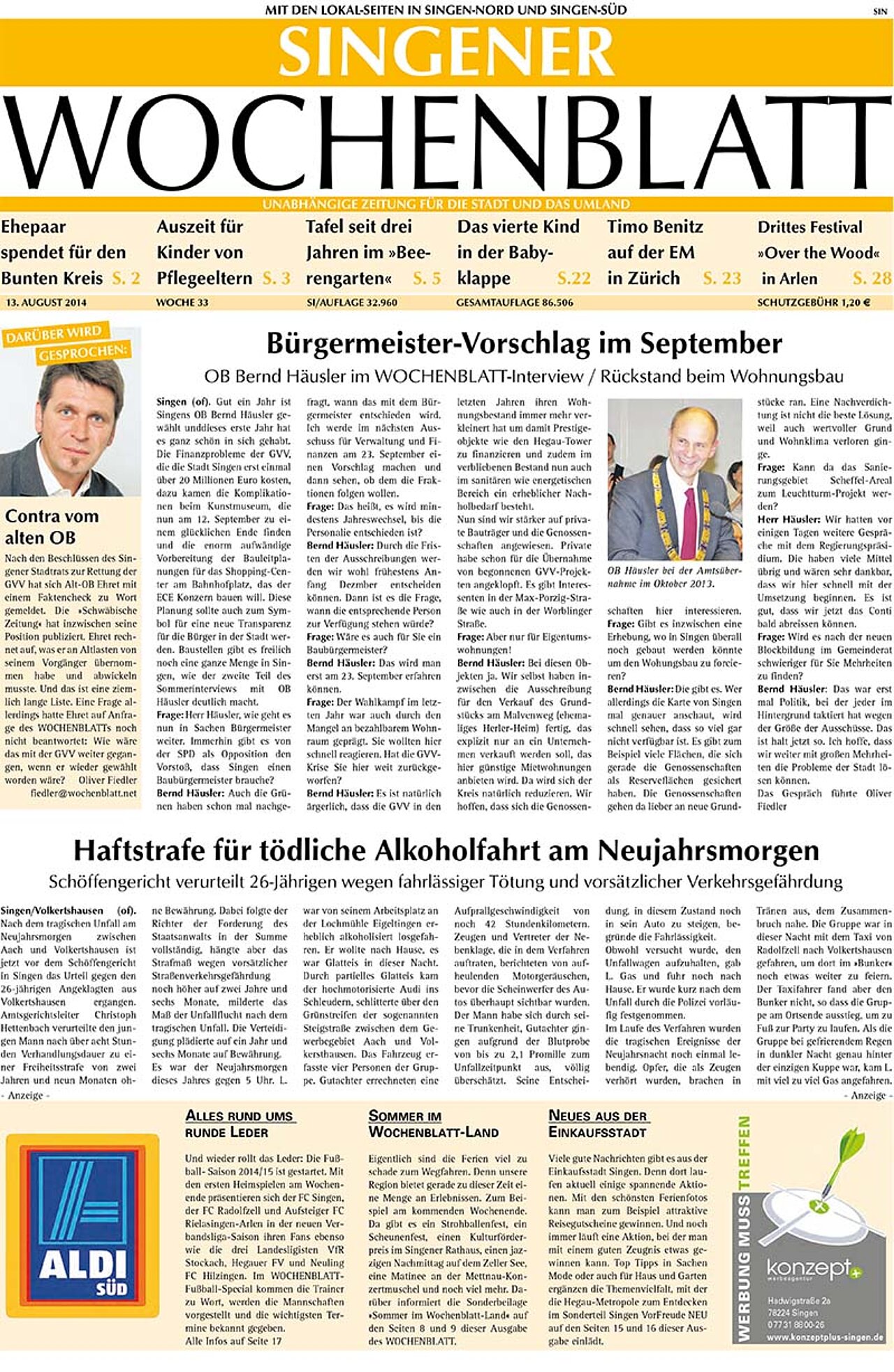 Ausgabe 33 vom 13. August 2014