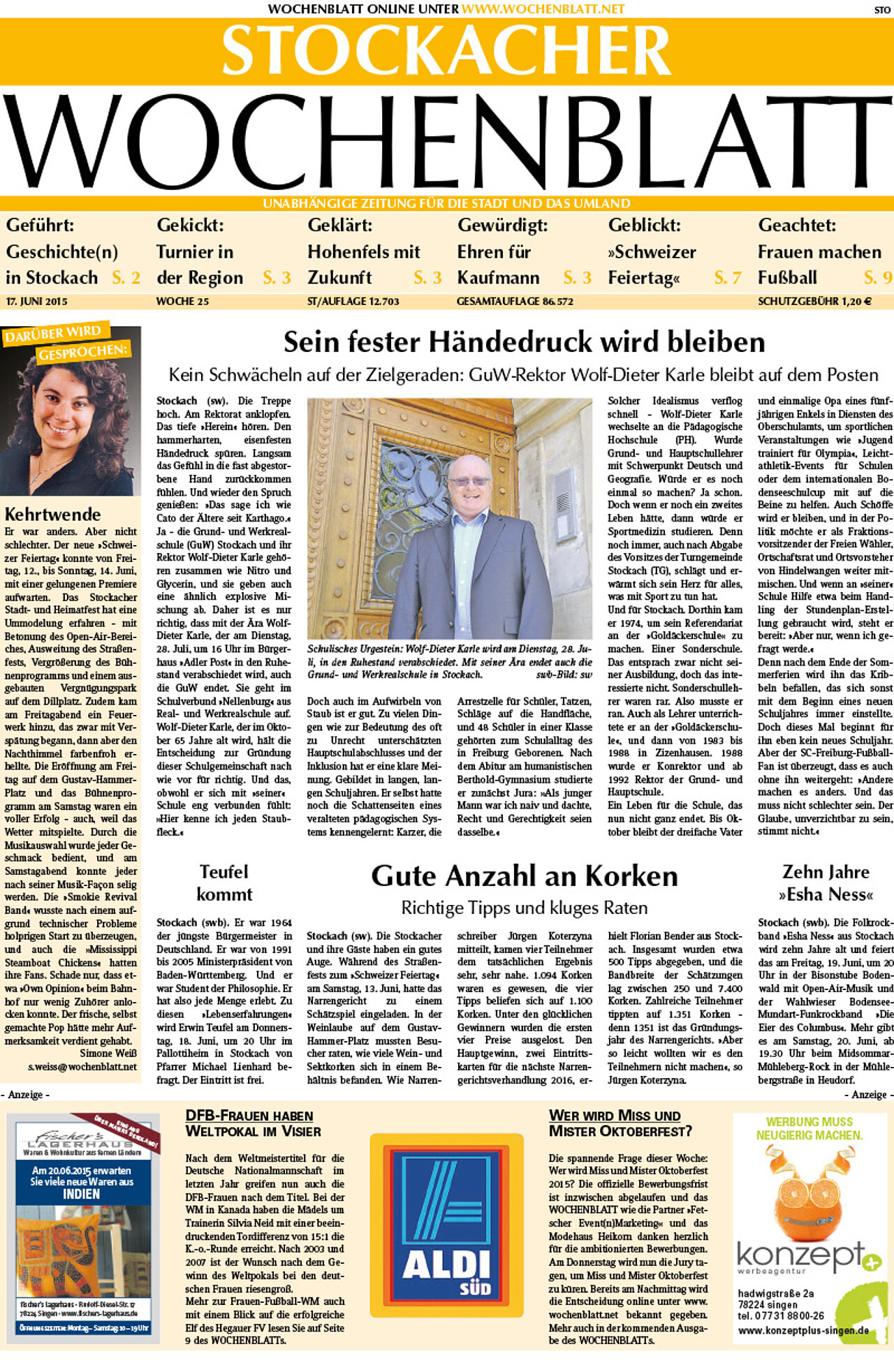 Ausgabe 25 vom 17. Juni 2015