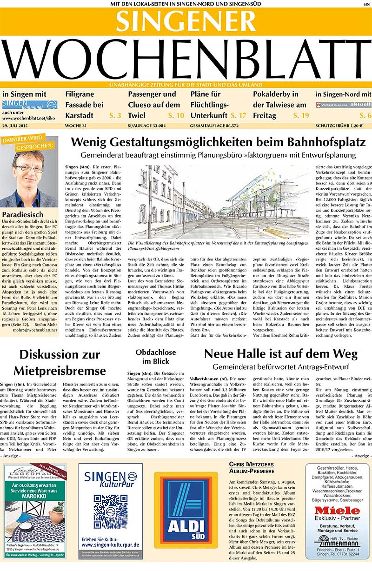 Ausgabe 31 vom 29. Juli 2015