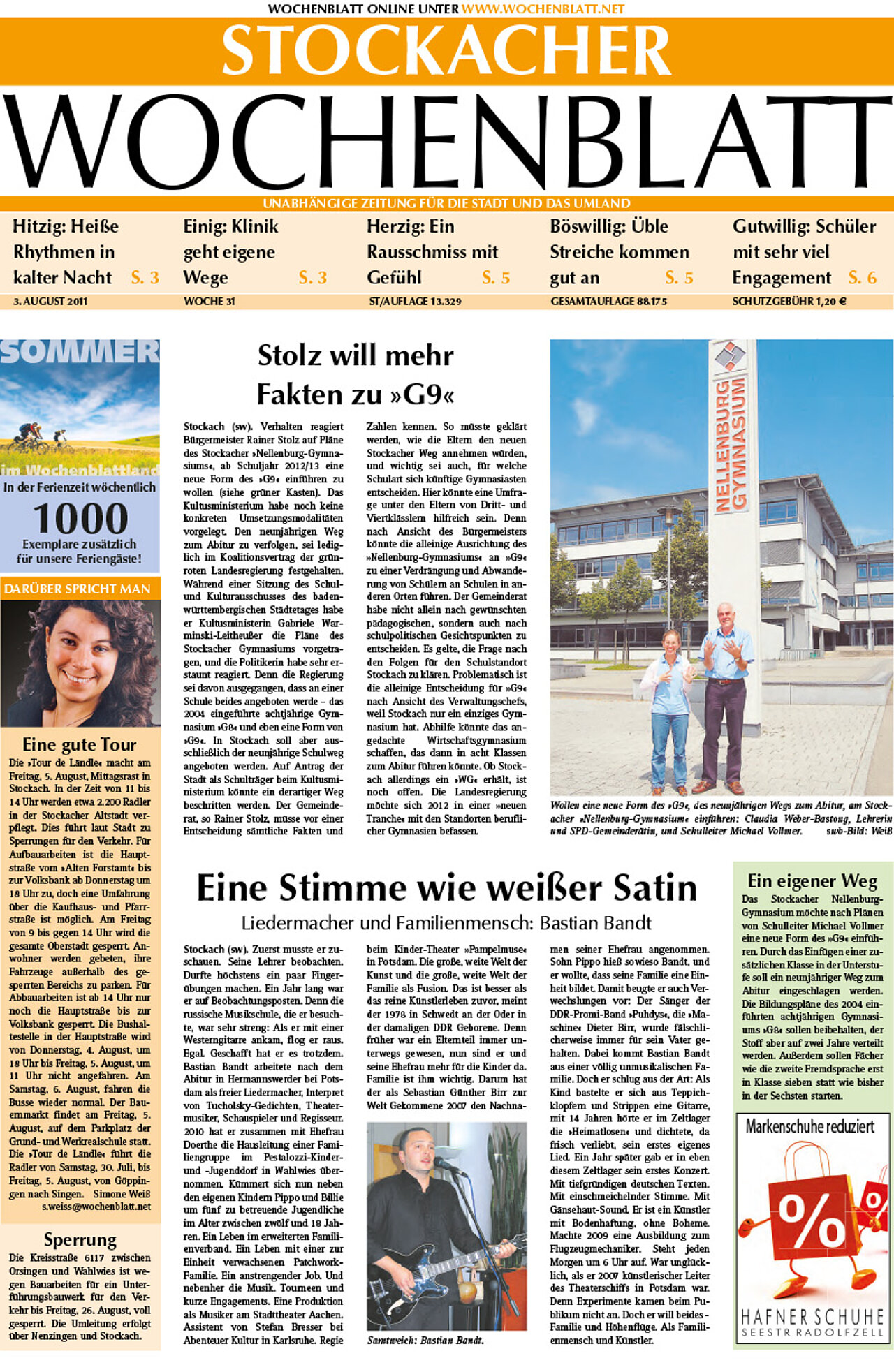 Ausgabe 31 vom 03. August 2011
