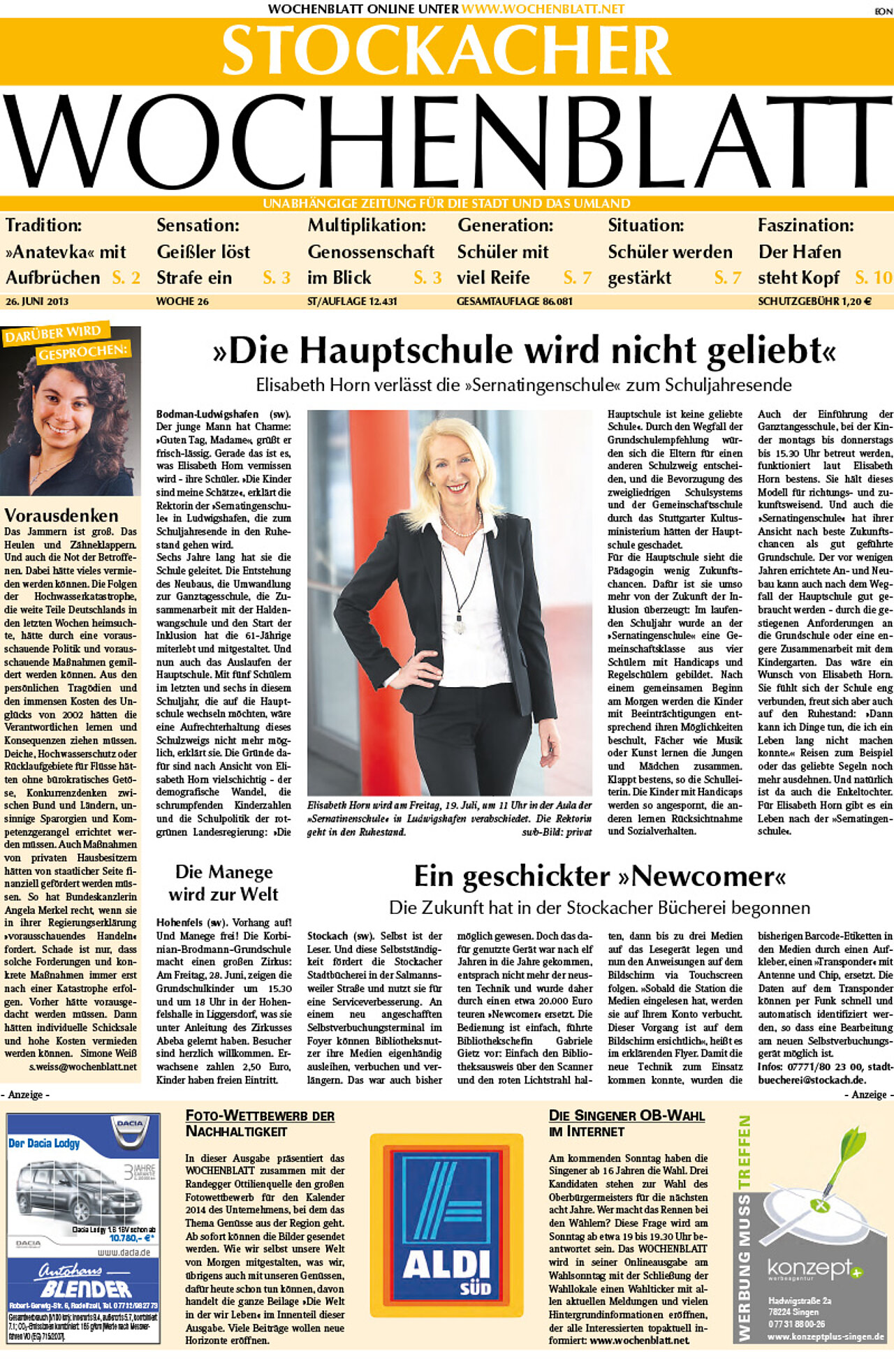 Ausgabe 26 vom 26. Juni 2013