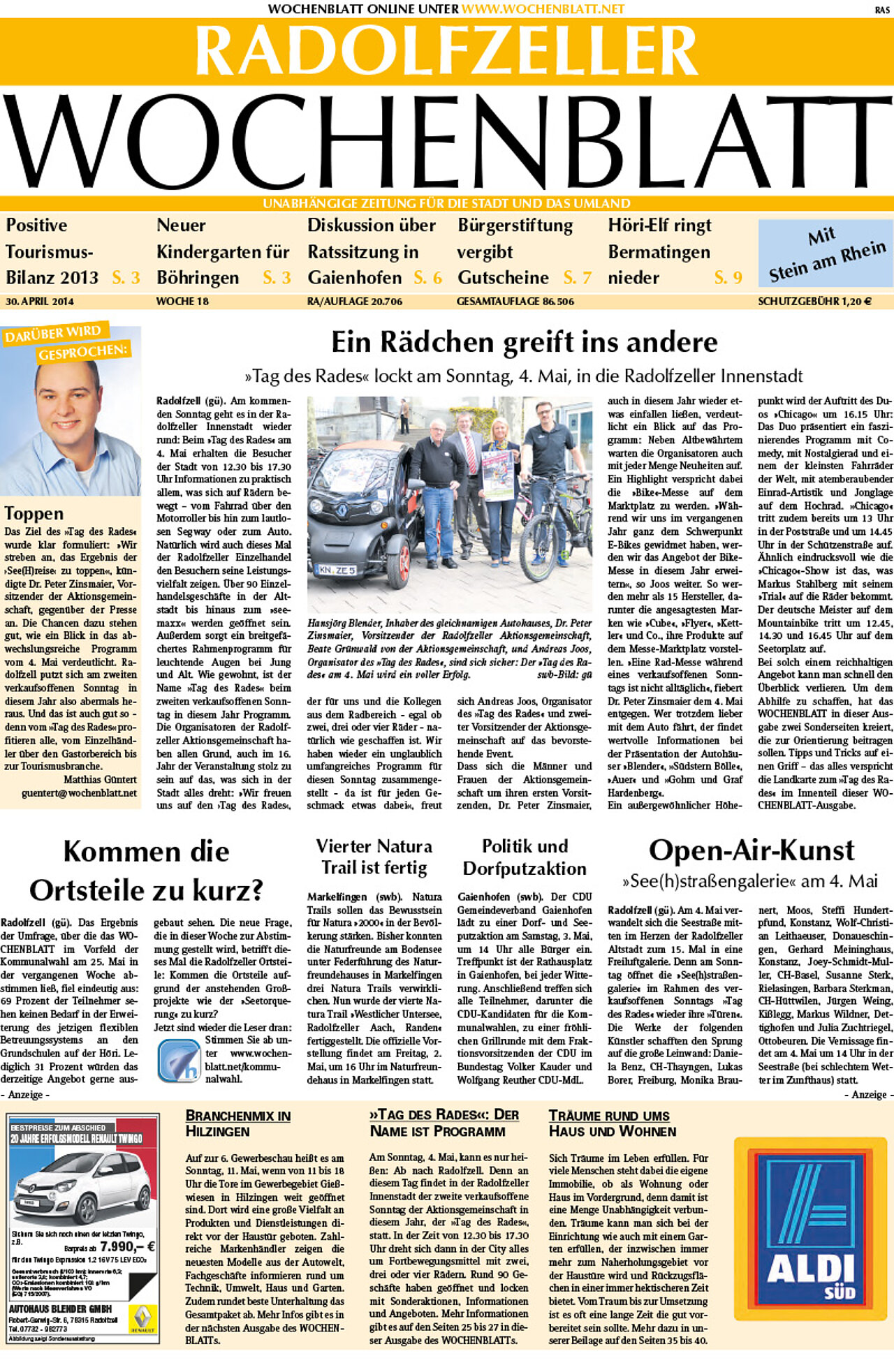 Ausgabe 18 vom 30. April 2014