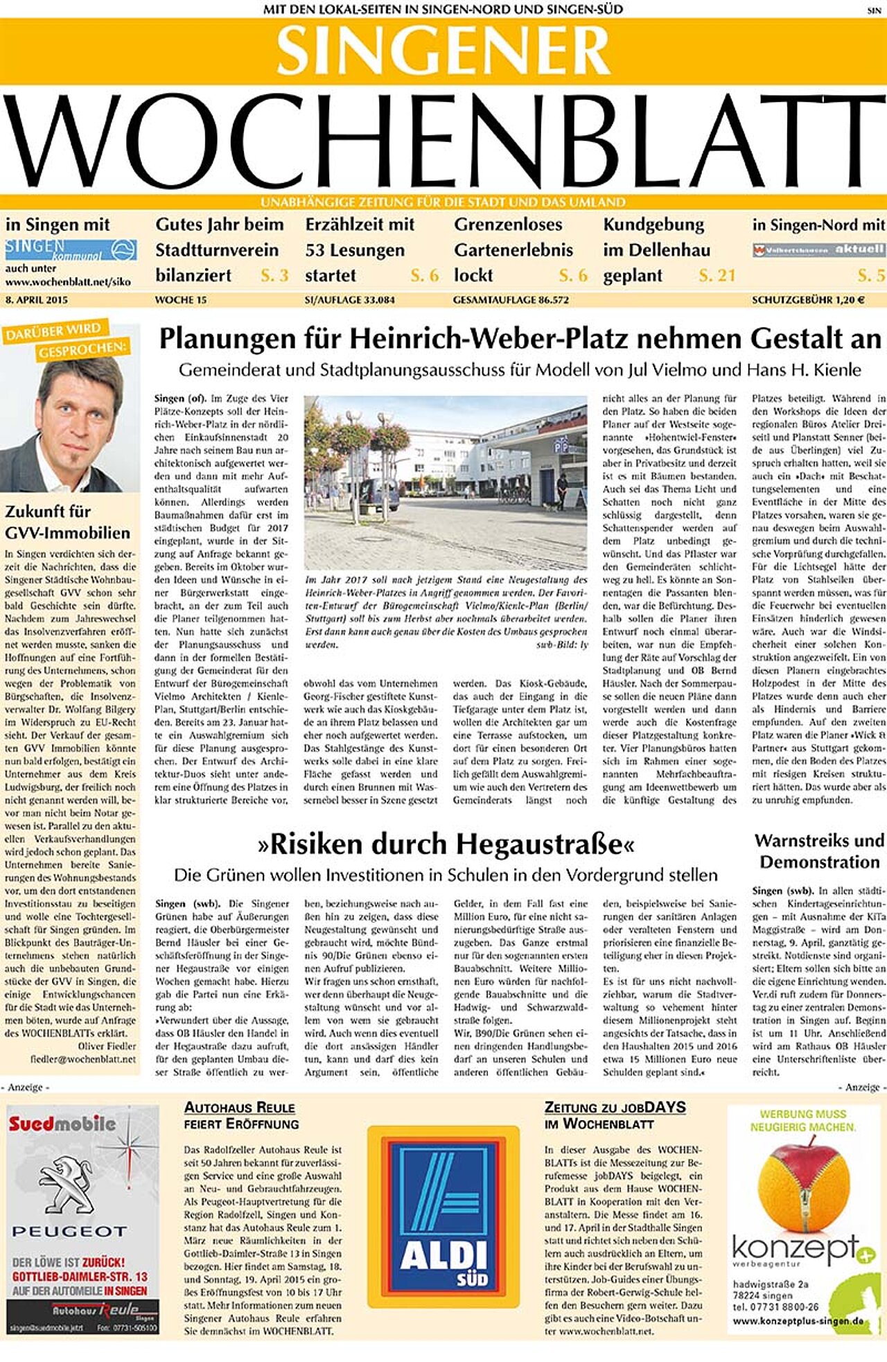 Ausgabe 15 vom 08. April 2015