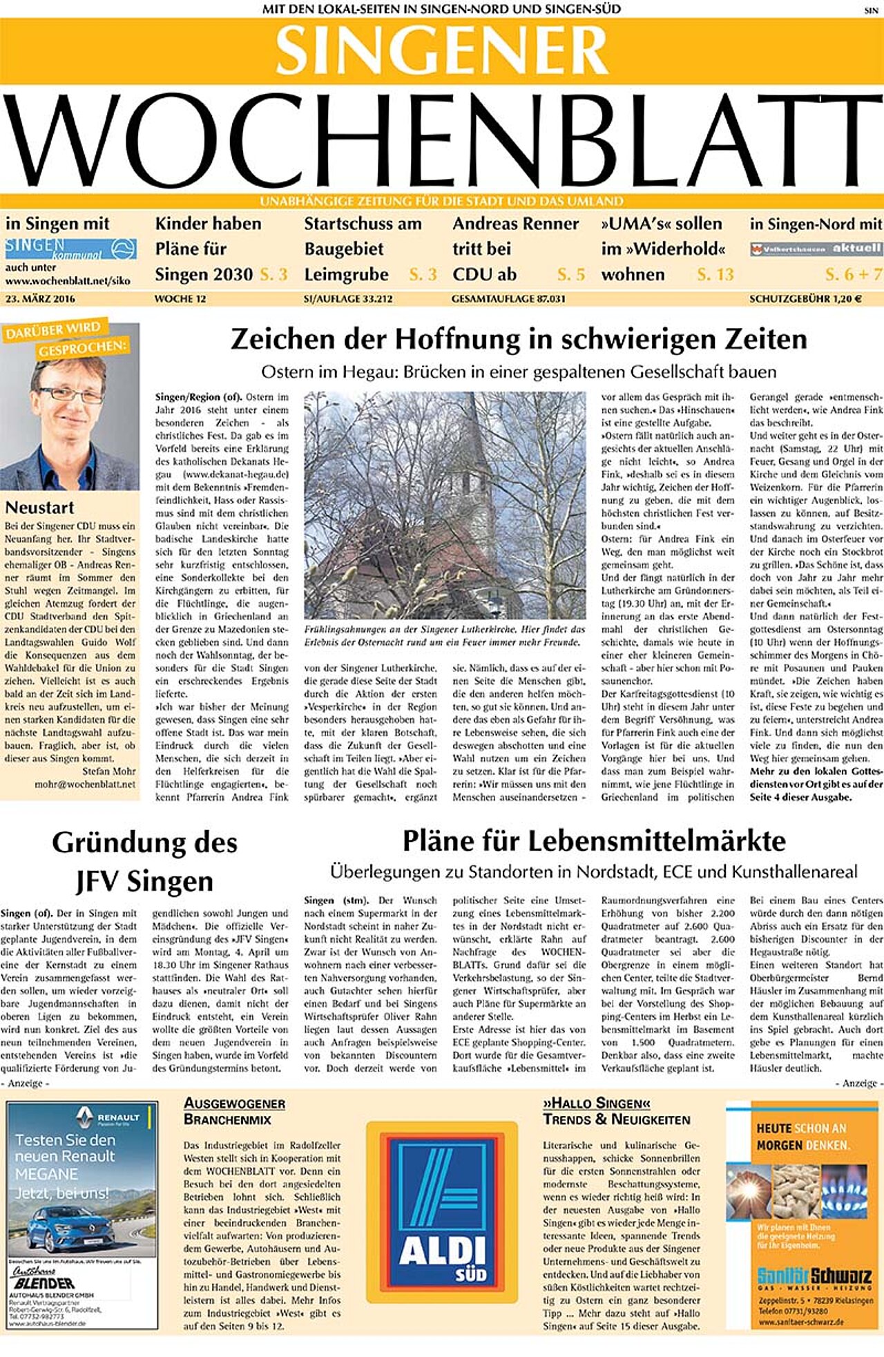 Ausgabe 12 vom 23. März 2016