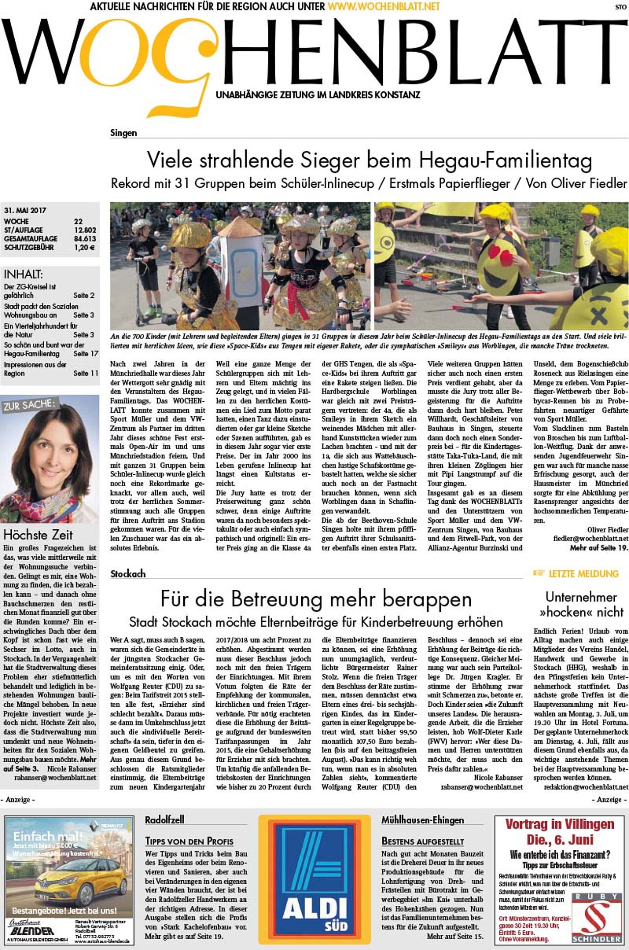 Ausgabe 22 vom 31. Mai 2017