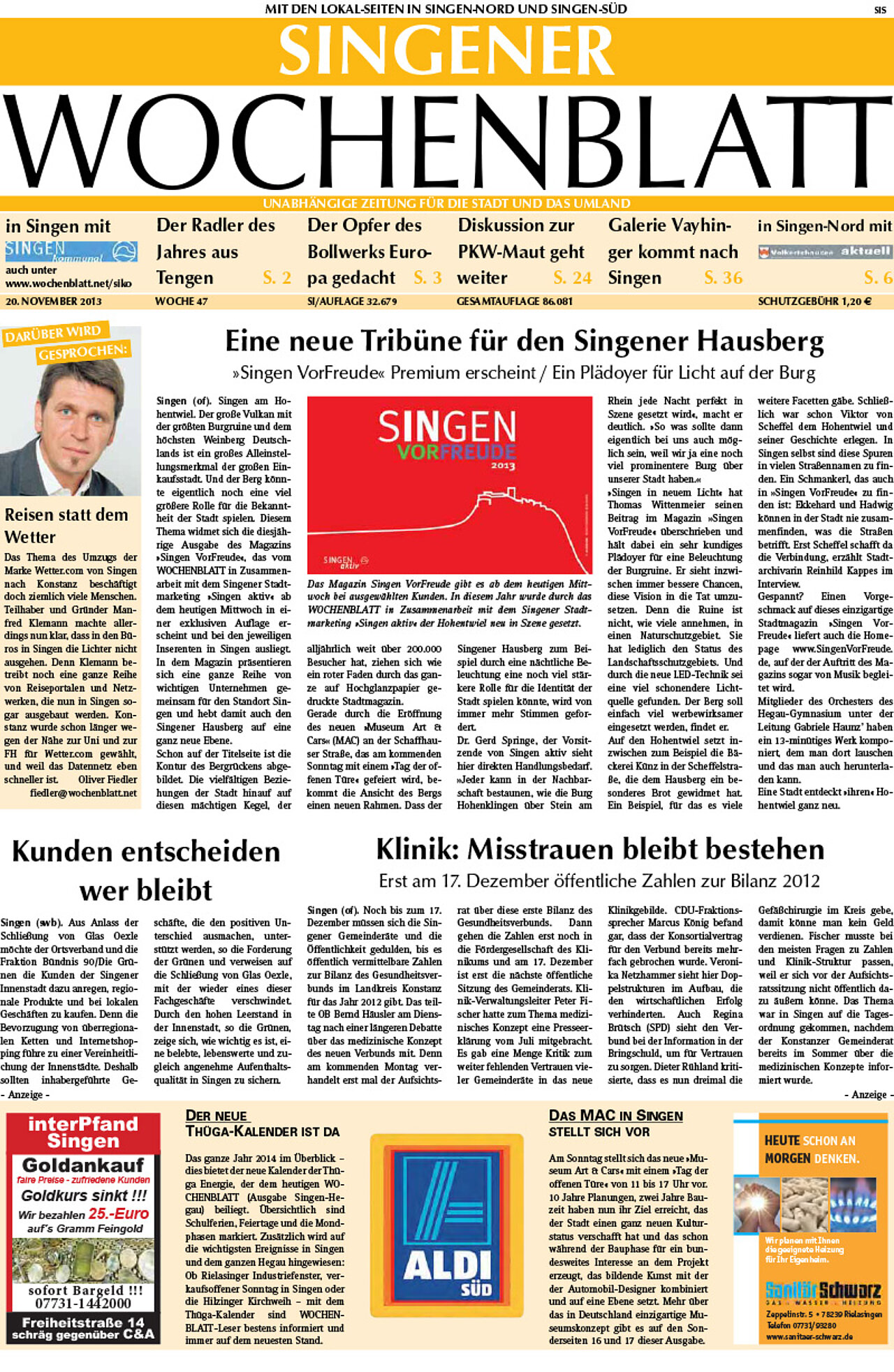 Ausgabe 47 vom 20. November 2013