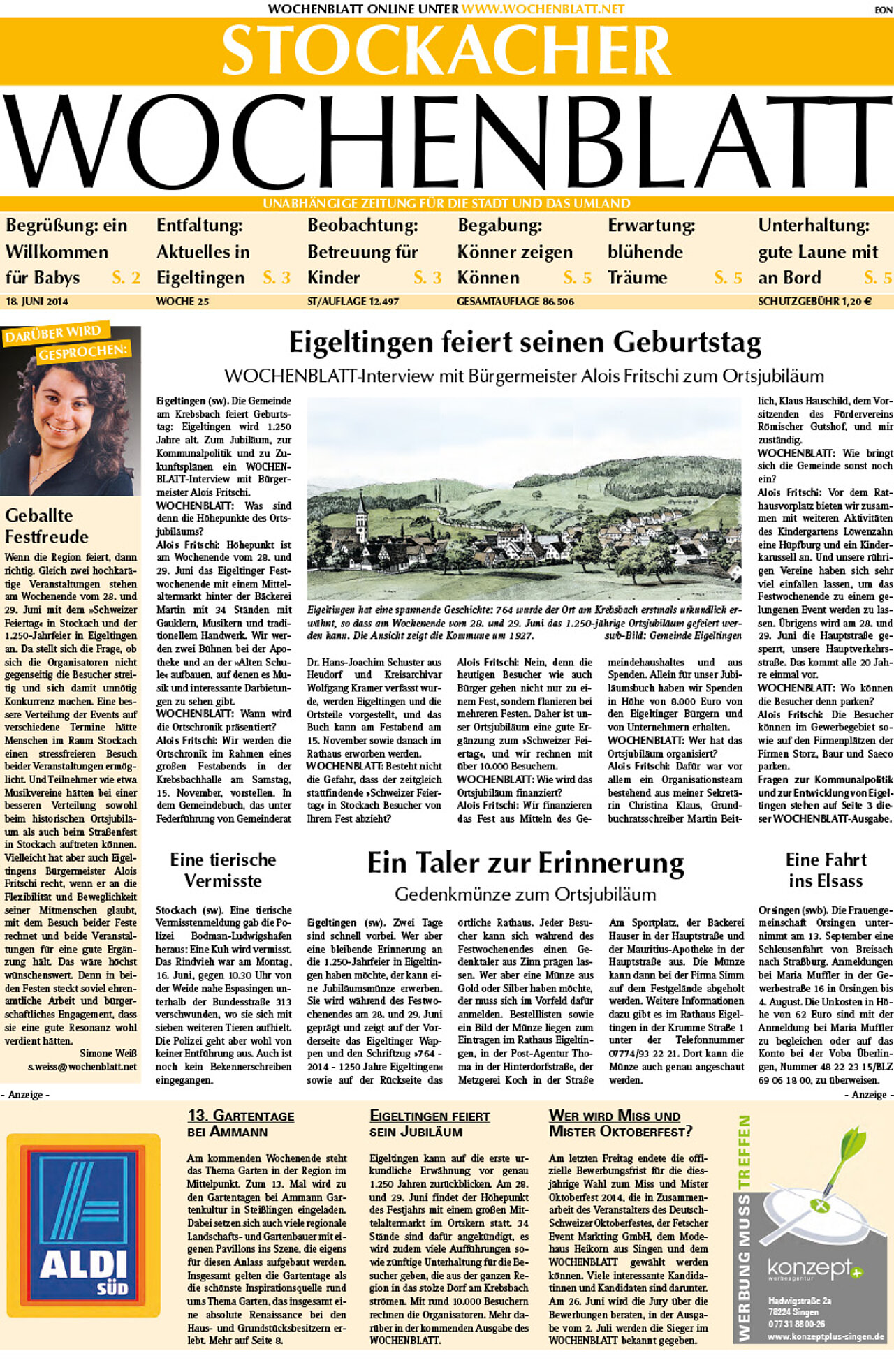 Ausgabe 25 vom 18. Juni 2014