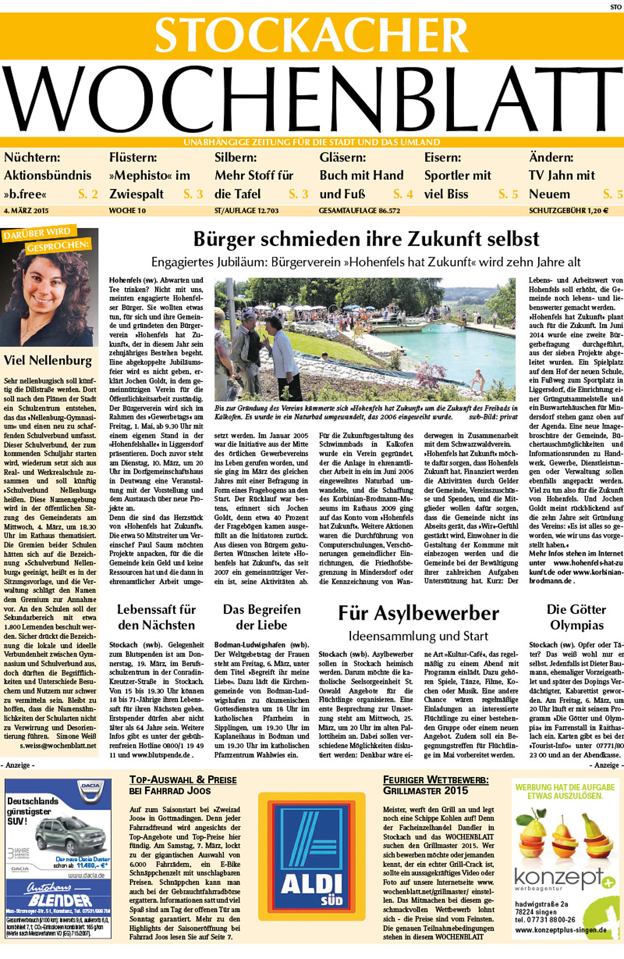 Ausgabe 10 vom 04. März 2015