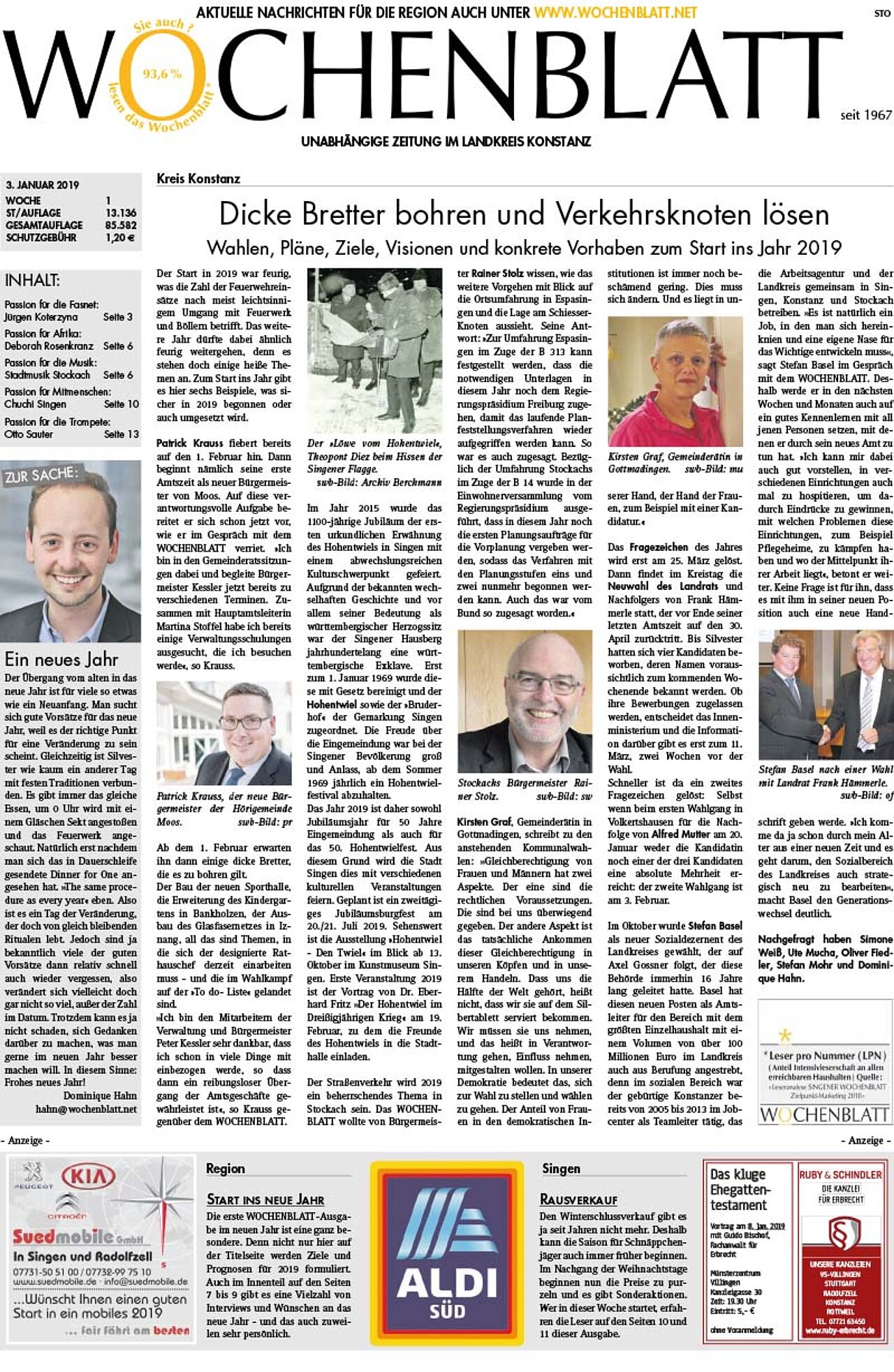 Ausgabe 01 vom 03. Januar 2019