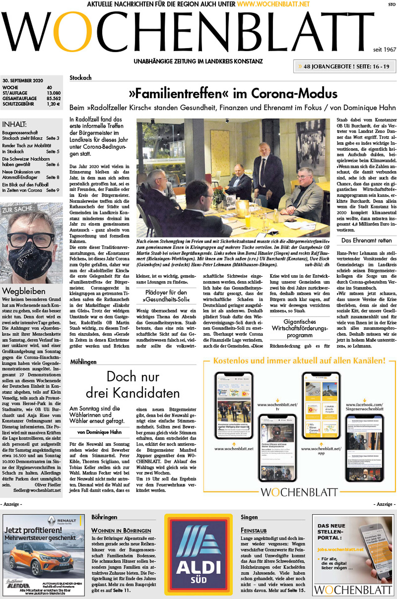 Ausgabe 40 vom 30. September 2020
