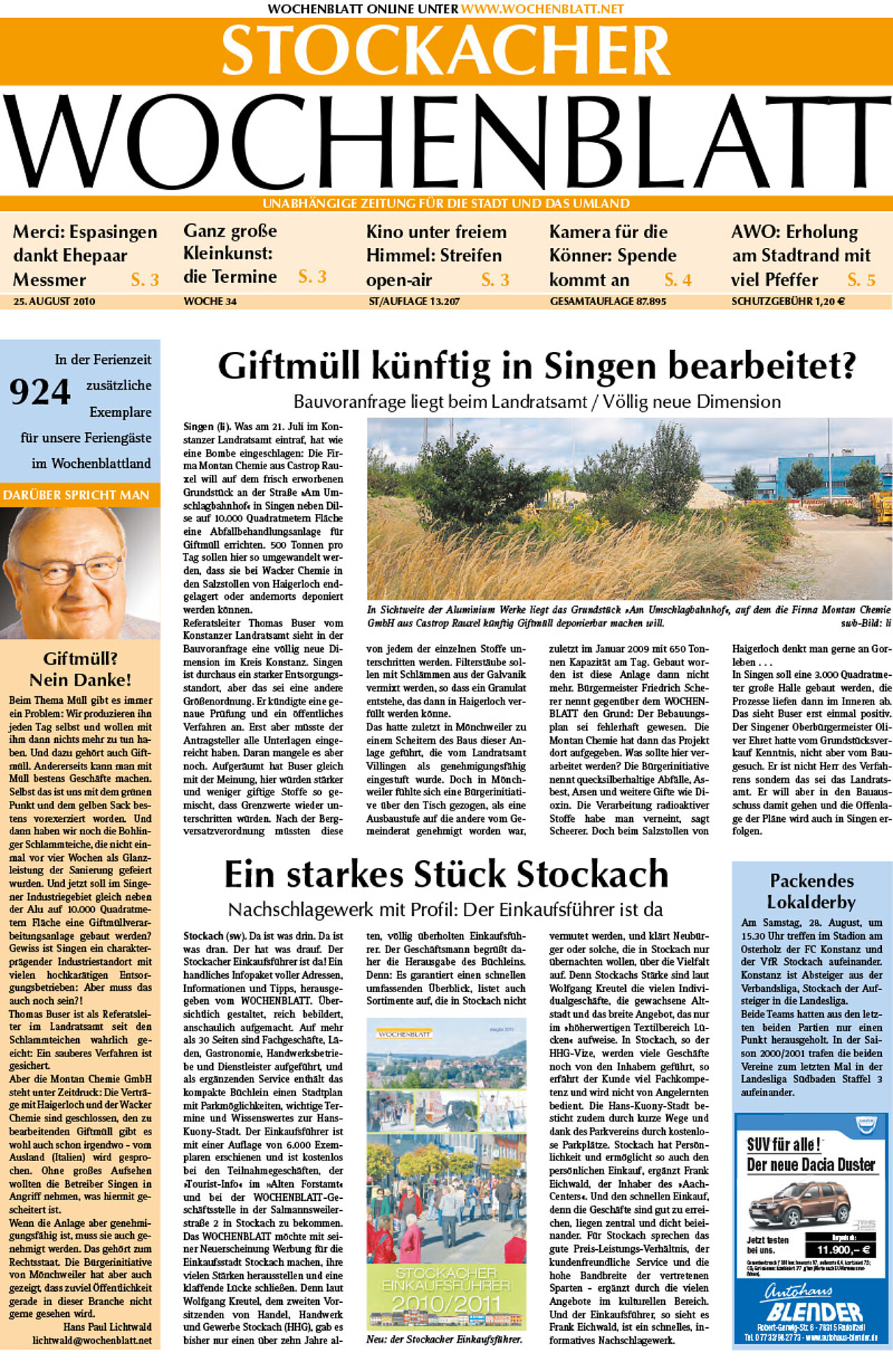 Ausgabe 34 vom 25. August 2010