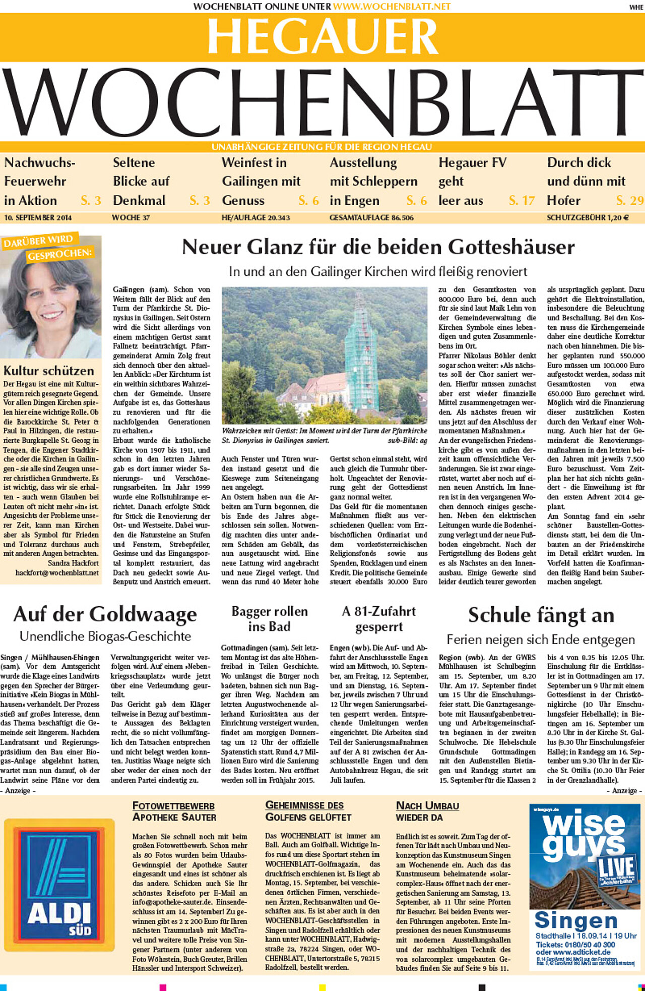 Ausgabe 37 vom 10. September 2014